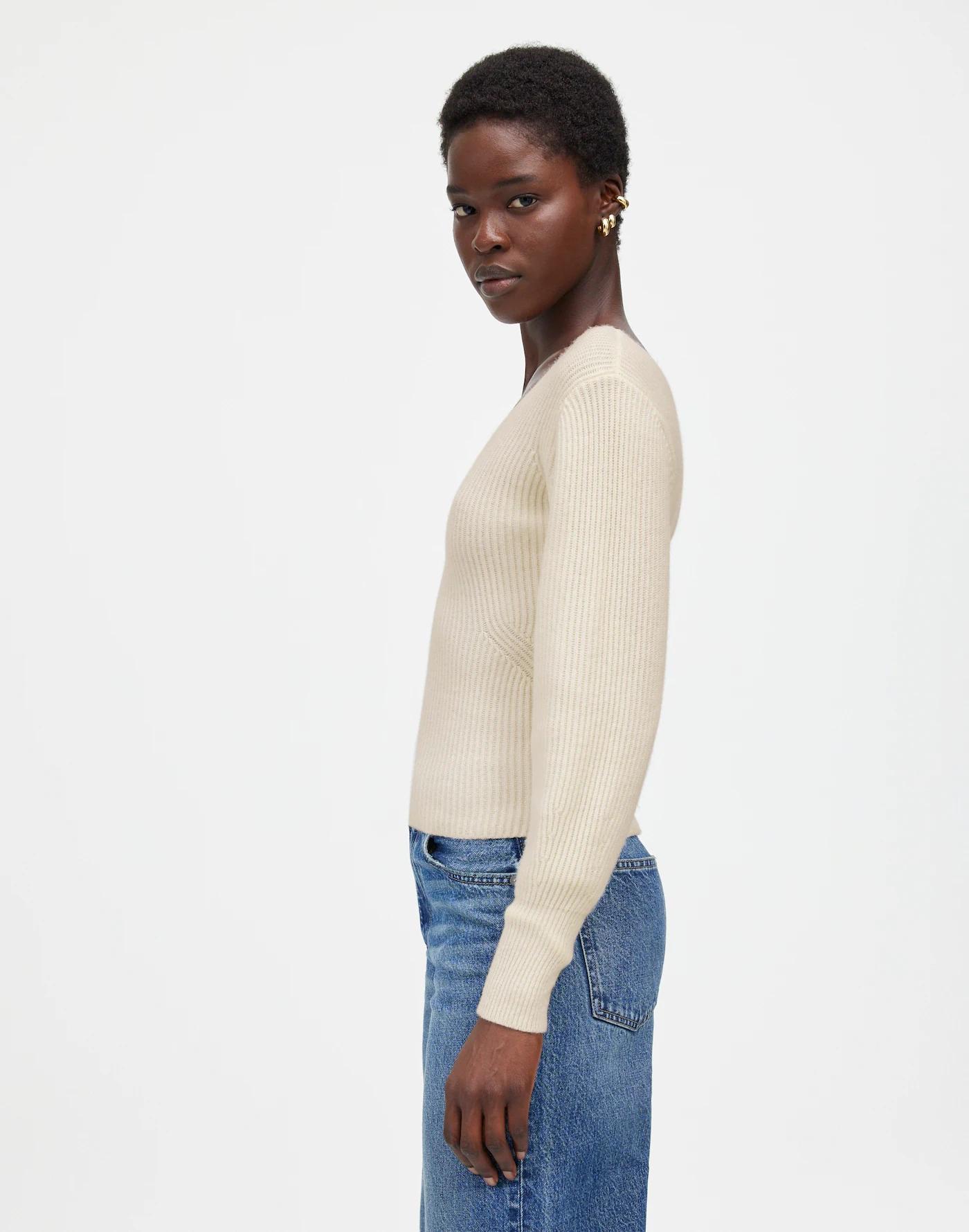 SoftWool Square-Neck Pullover Sweater Product Image