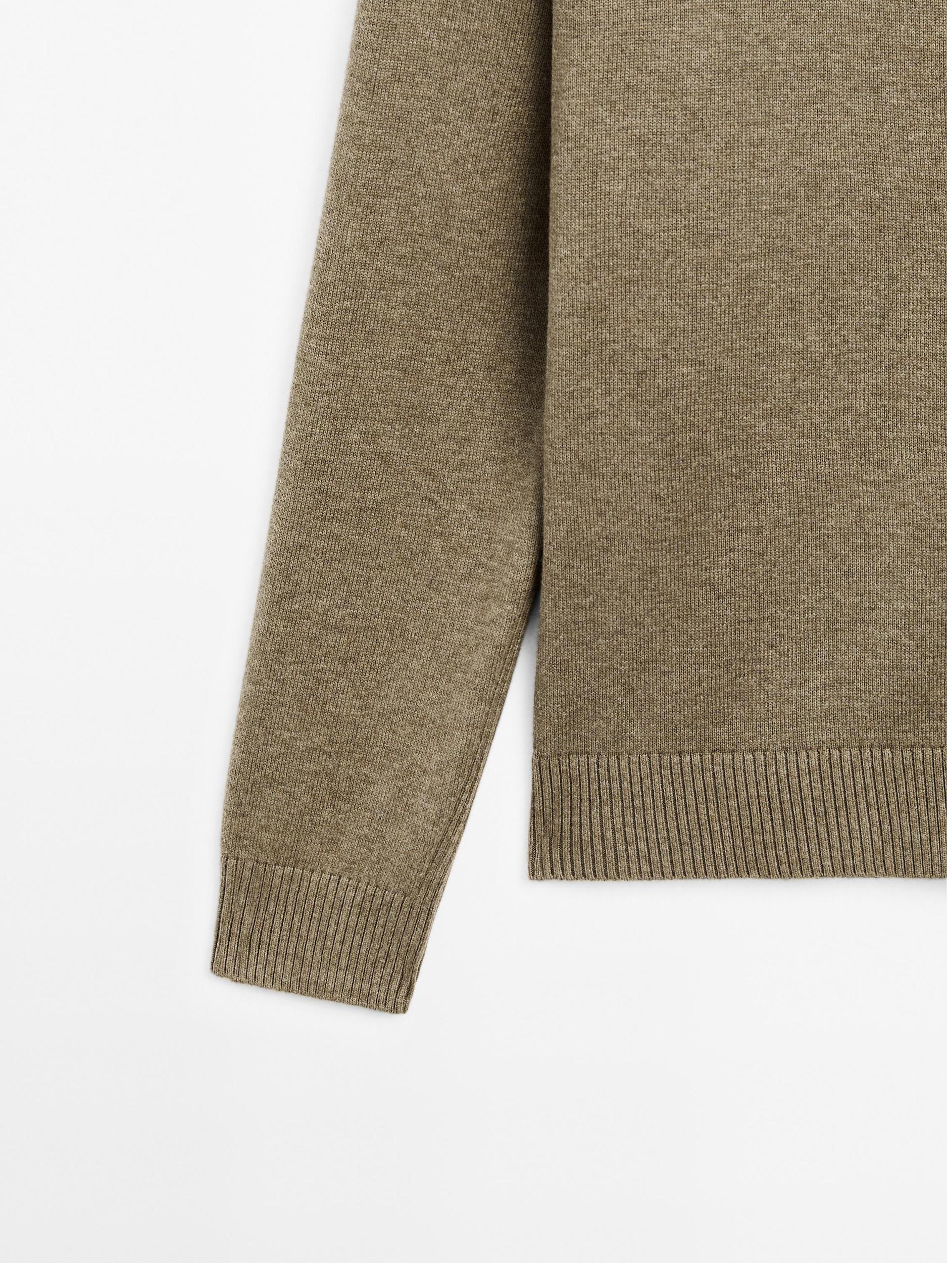 100% cotton knit cardigan Product Image