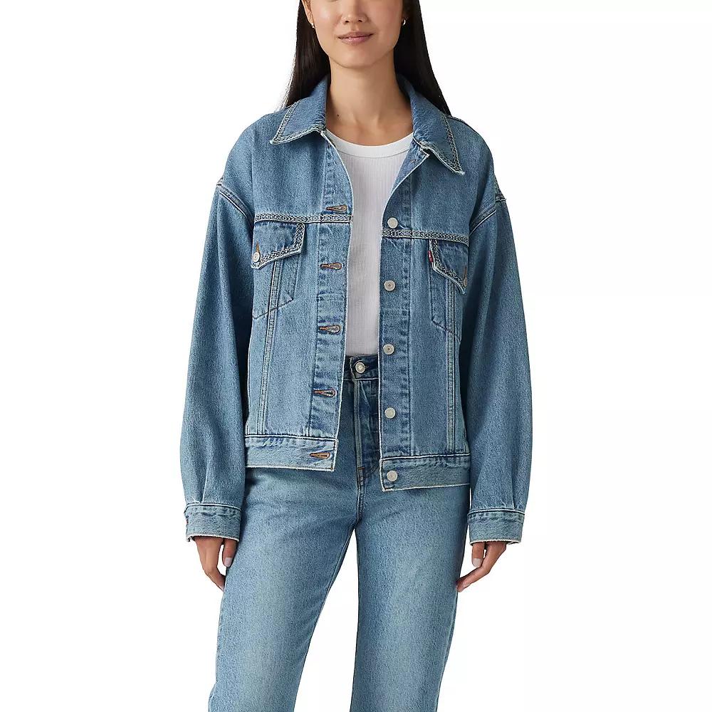 Women's Levi's® Denim '90s Trucker Jean Jacket, Size: Large, Switch Stitch Trucker Product Image