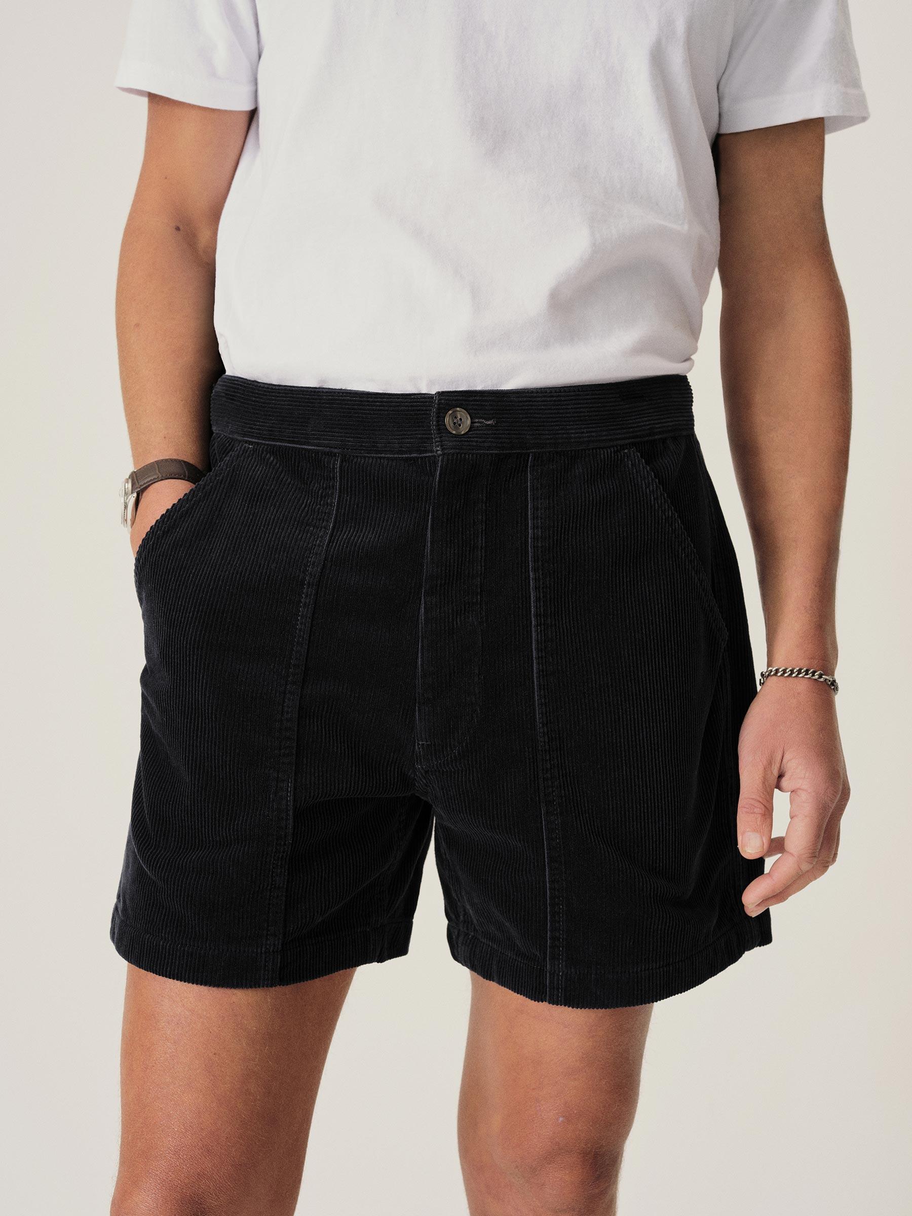 Dark Navy Cord Beach Cruiser Short Product Image