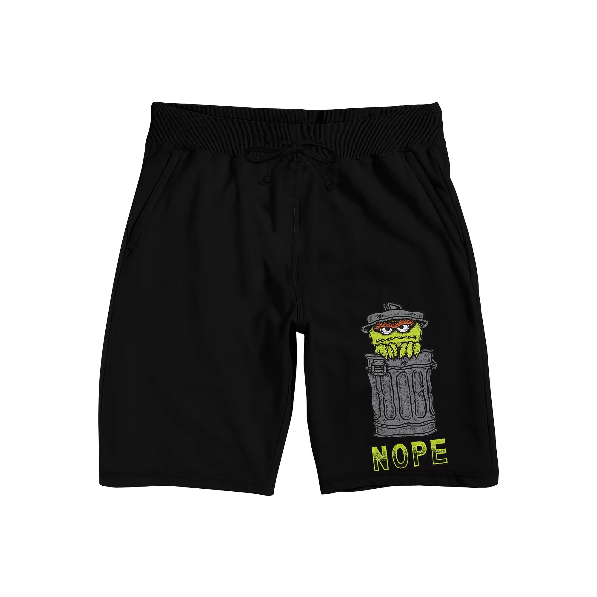 Men's Sesame Street Oscar Pajama Shorts,  Product Image