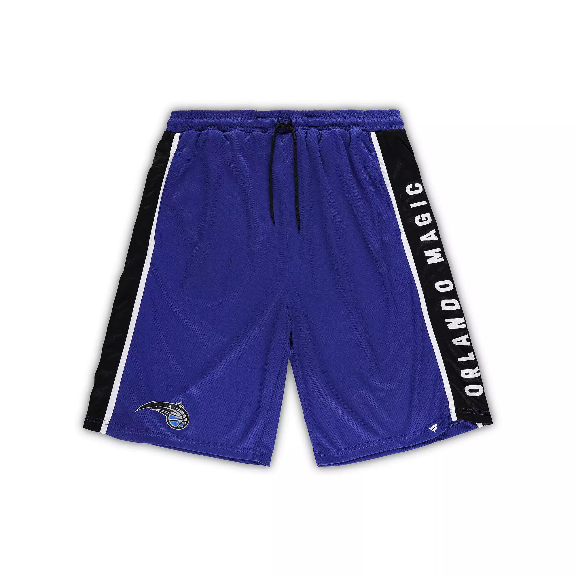Men's Fanatics Branded Blue Orlando Magic Big & Tall Referee Iconic Mesh Shorts,  Product Image
