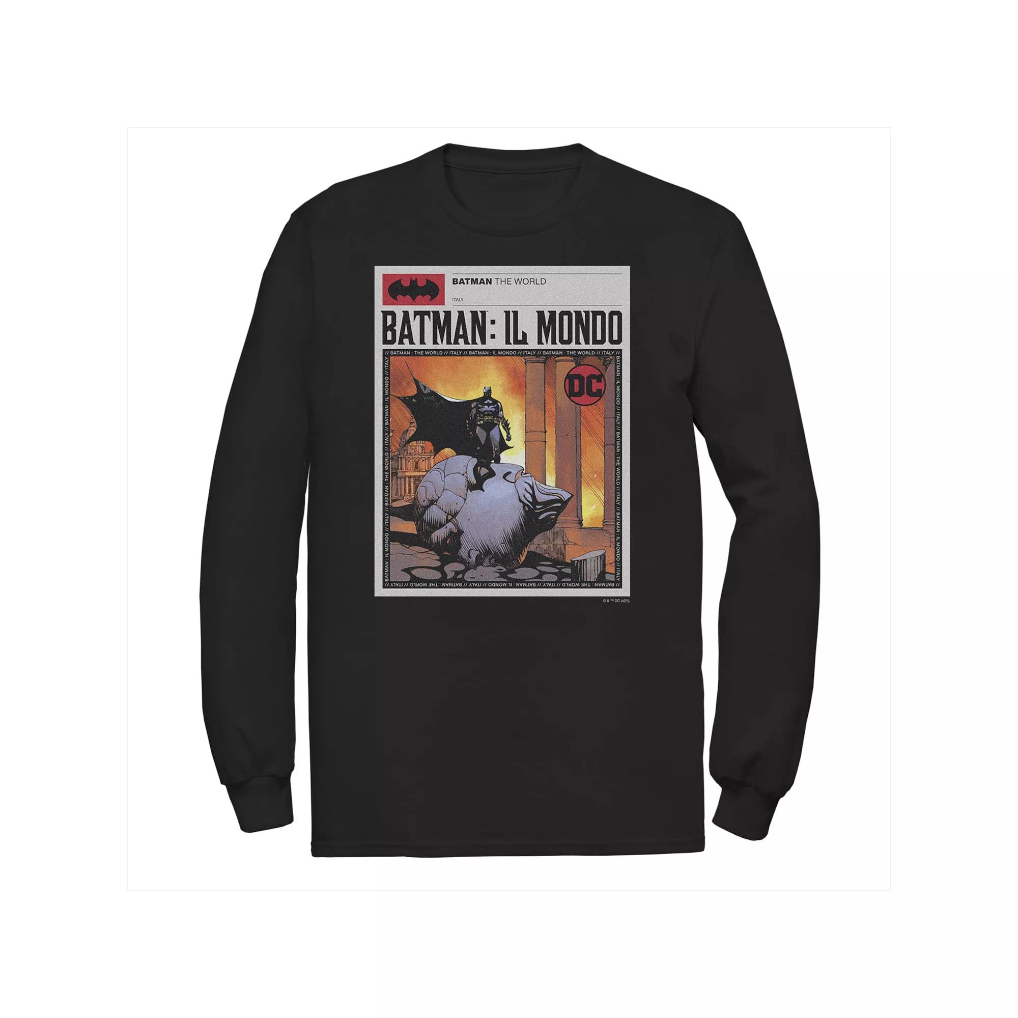 Big & Tall DC Comics Batman: The World Mexico News Poster Tee, Men's,  Product Image
