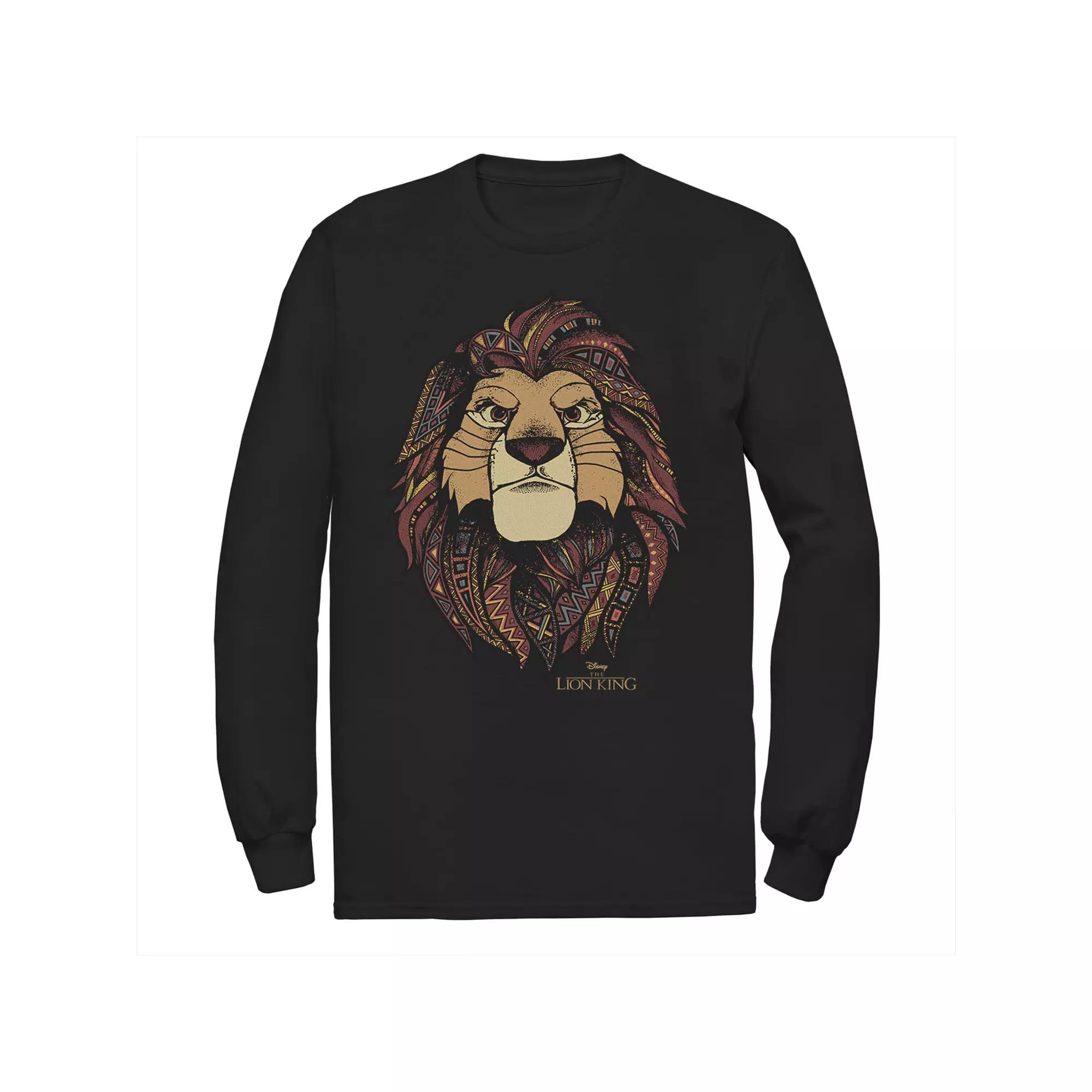 Disney's The Lion King Noble Simba Men's Tee, Size: Large, Black Product Image
