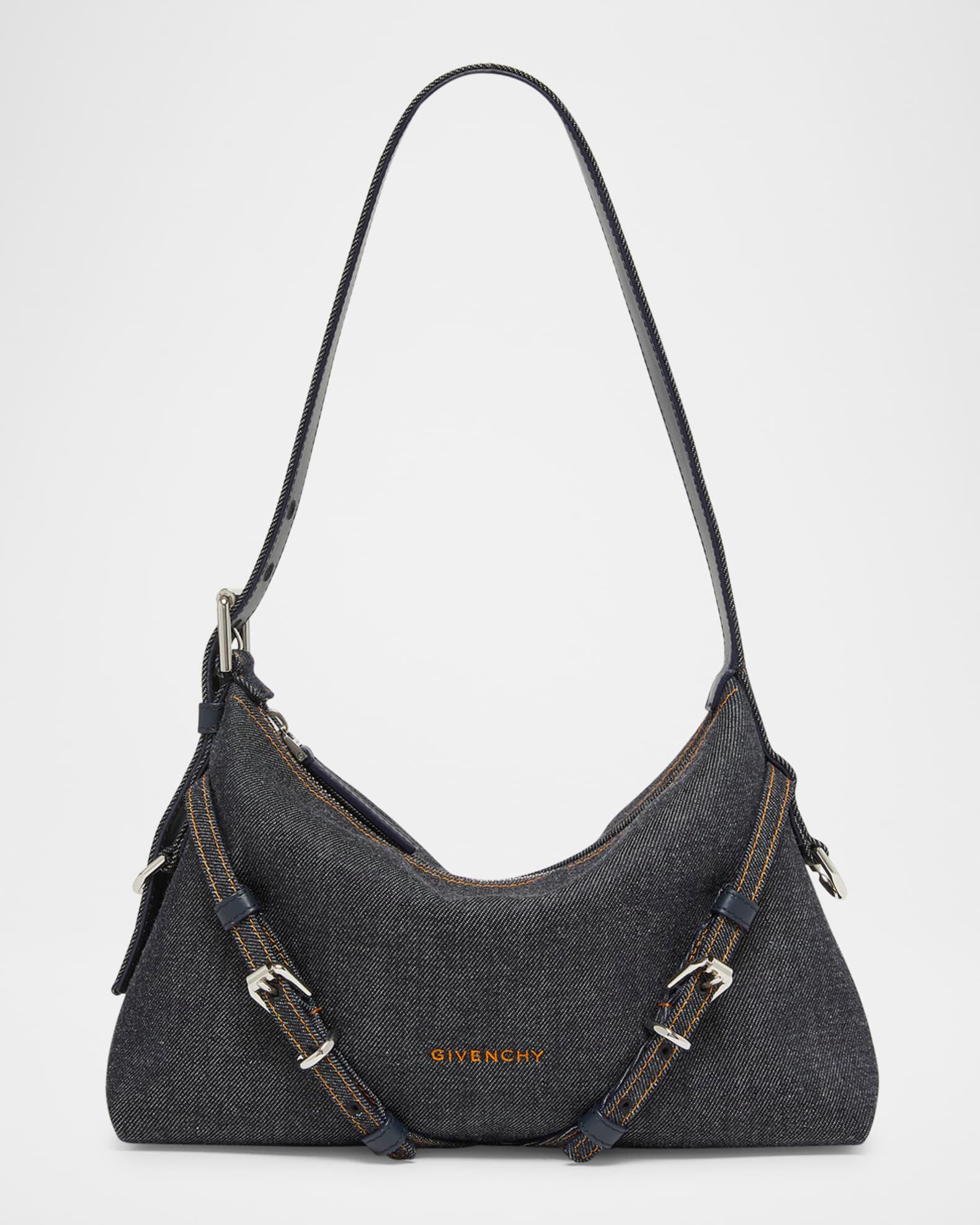 Voyou Mini Shoulder Bag in Denim Product Image