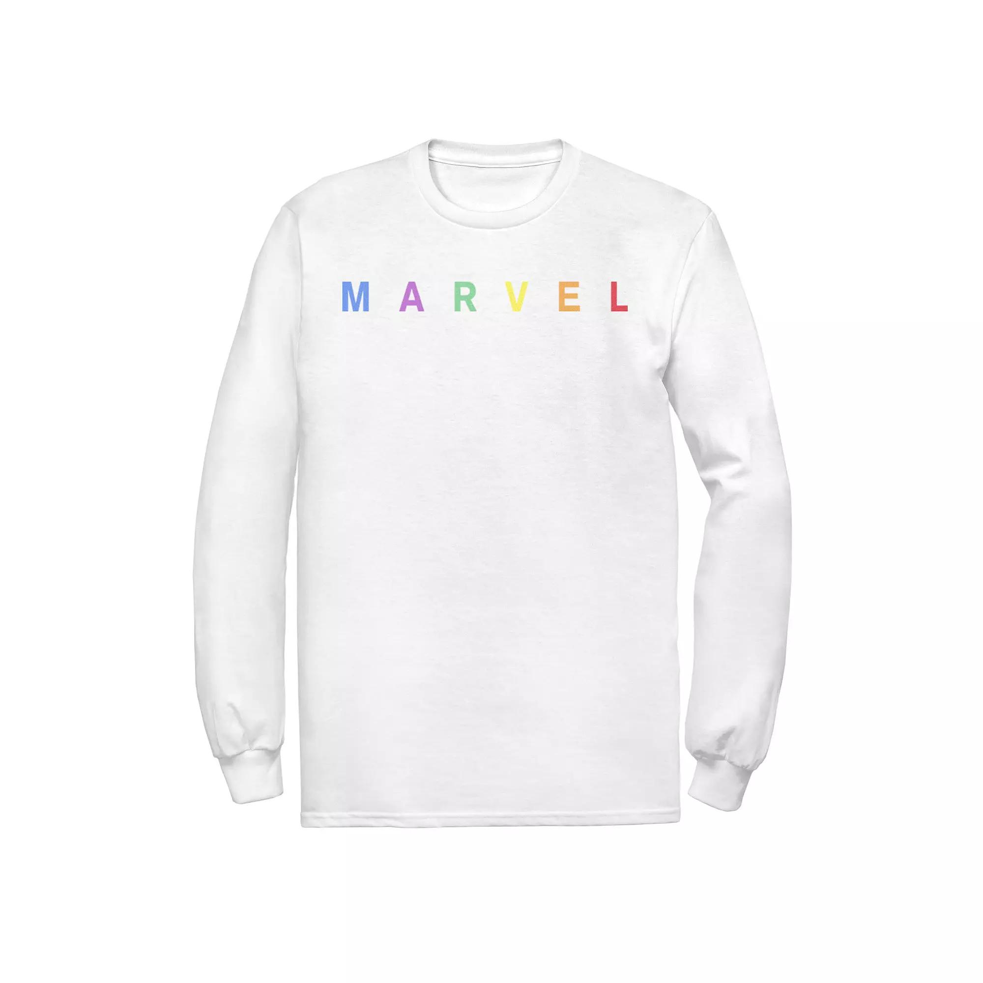 Men's Marvel Rainbow Logo Graphic Tee,  Product Image