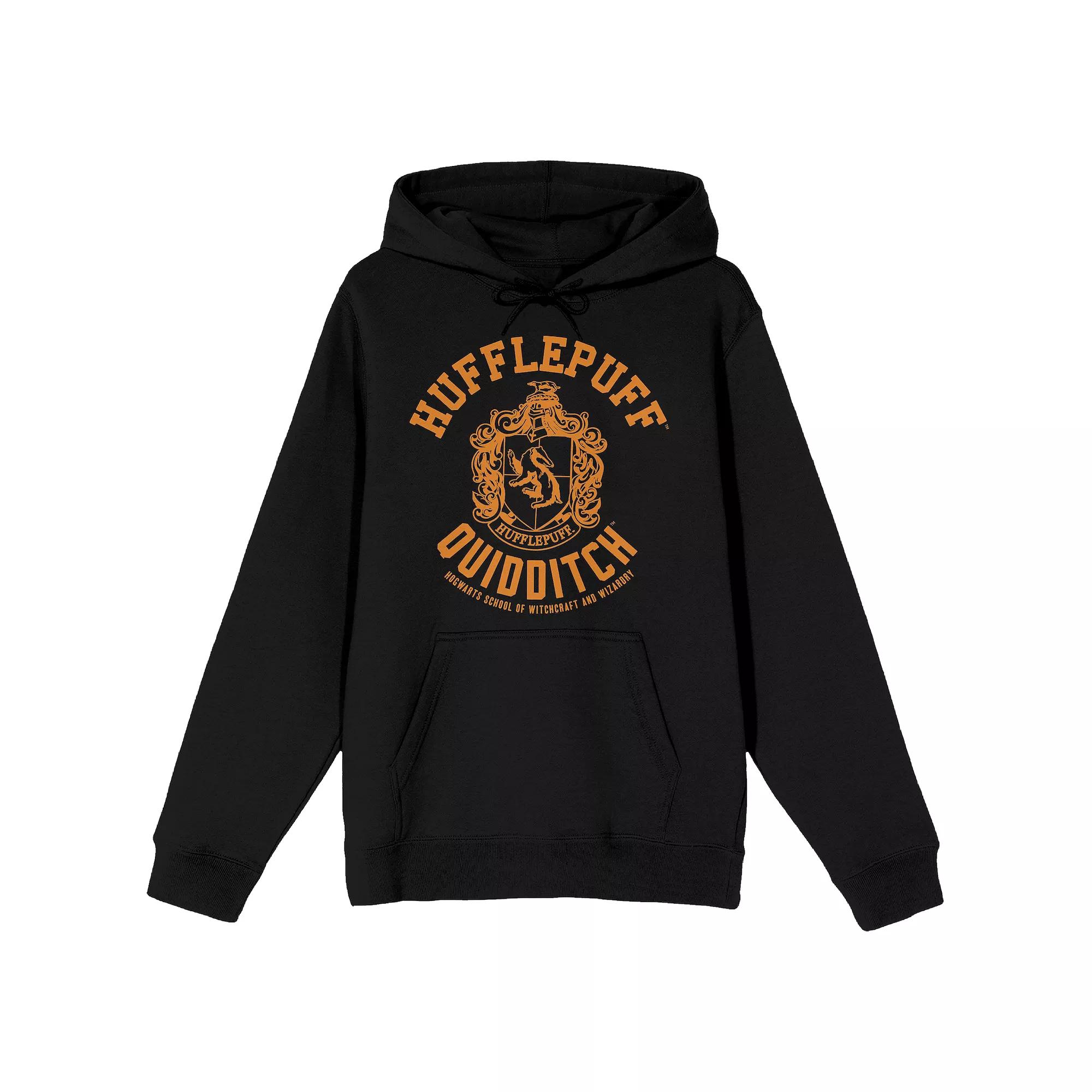 Men's Harry Potter Hufflepuff Quidditch Seal Graphic Hoodie, Size: XXL, Black Product Image