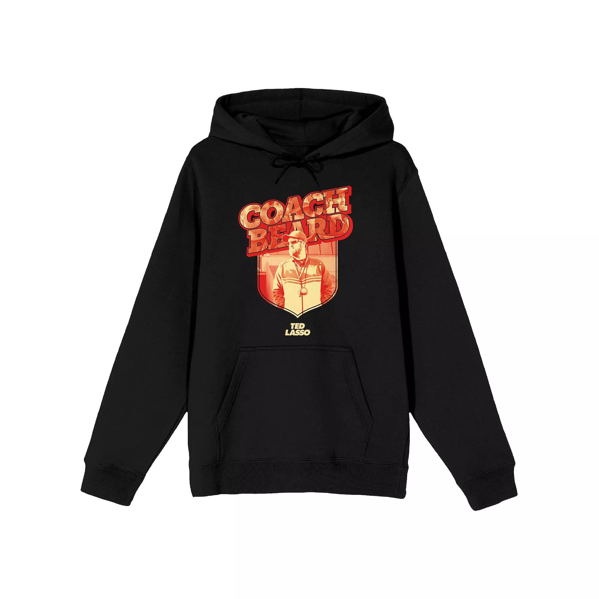 Men's Ted Lasso TV Series Coach Hoodie, Size: XL, Black Product Image
