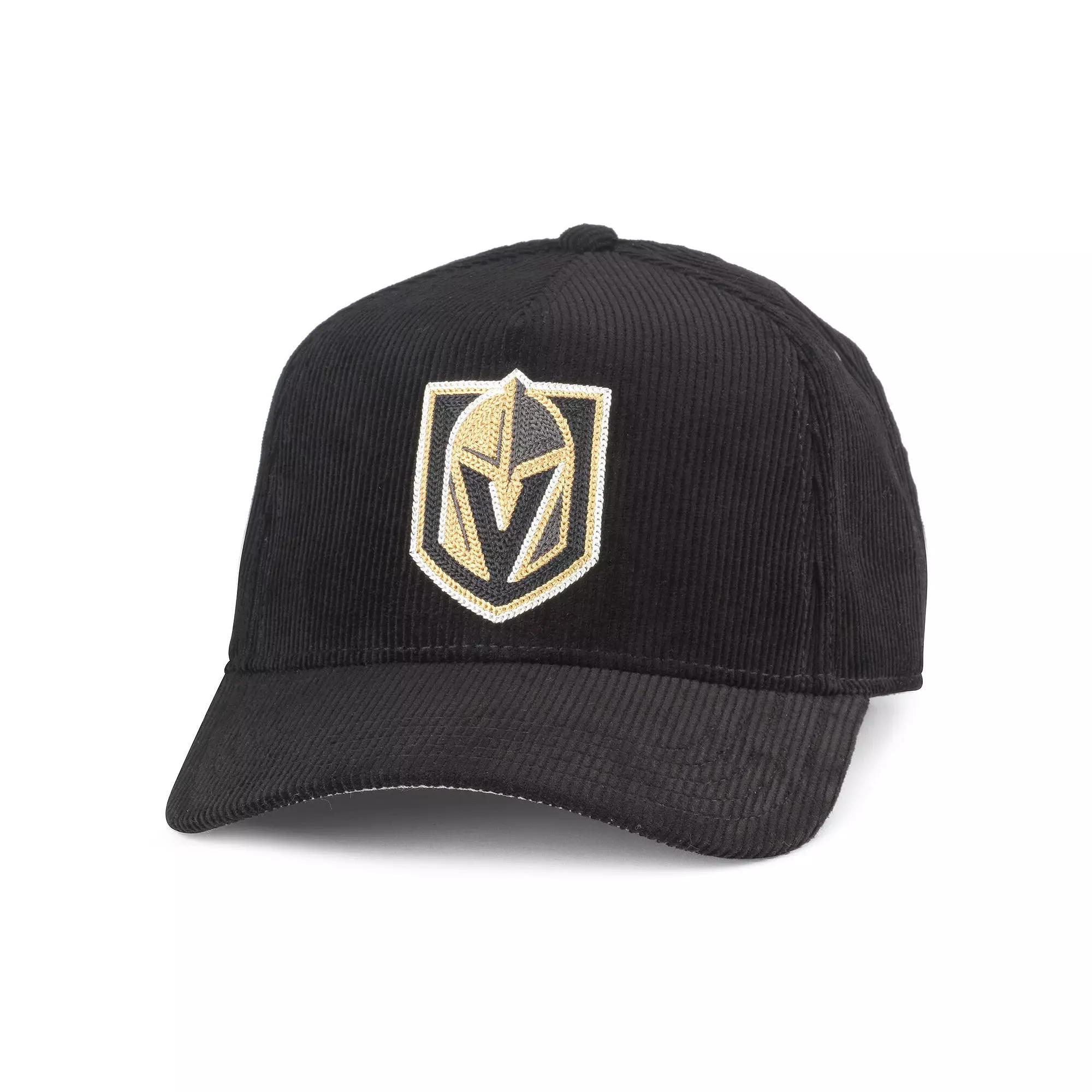 Men's American Needle Black Vegas Golden Knights Corduroy Chain Stitch Adjustable Hat, Lvk Black Product Image