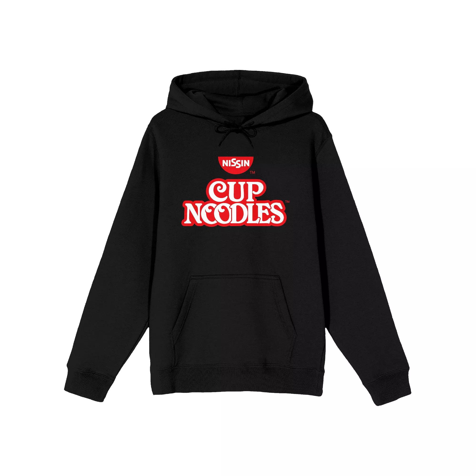 Men's Nissin Cup Noodles Logo Graphic Hoodie, Size: Large, Black Product Image