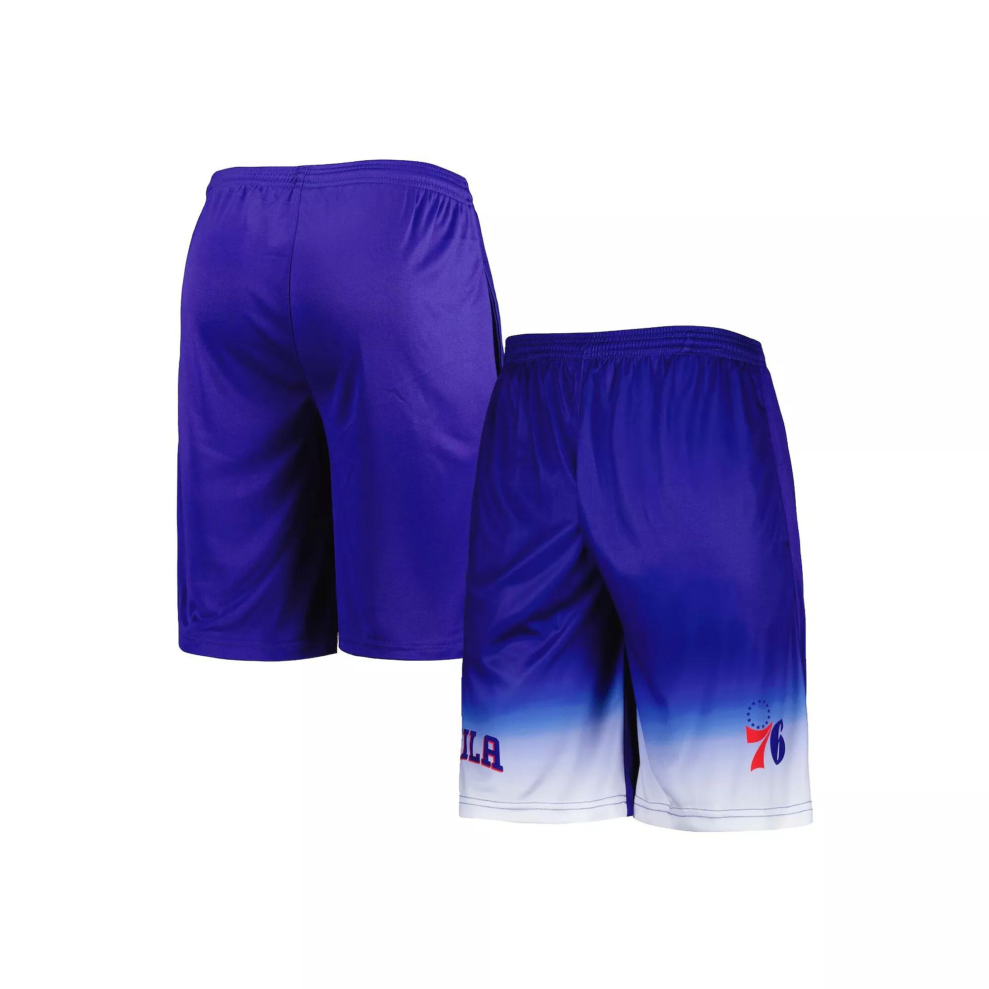 Men's Fanatics Branded Royal Philadelphia 76ers Big & Tall Fadeaway Shorts, Size: 2XB, 76r Blue Product Image