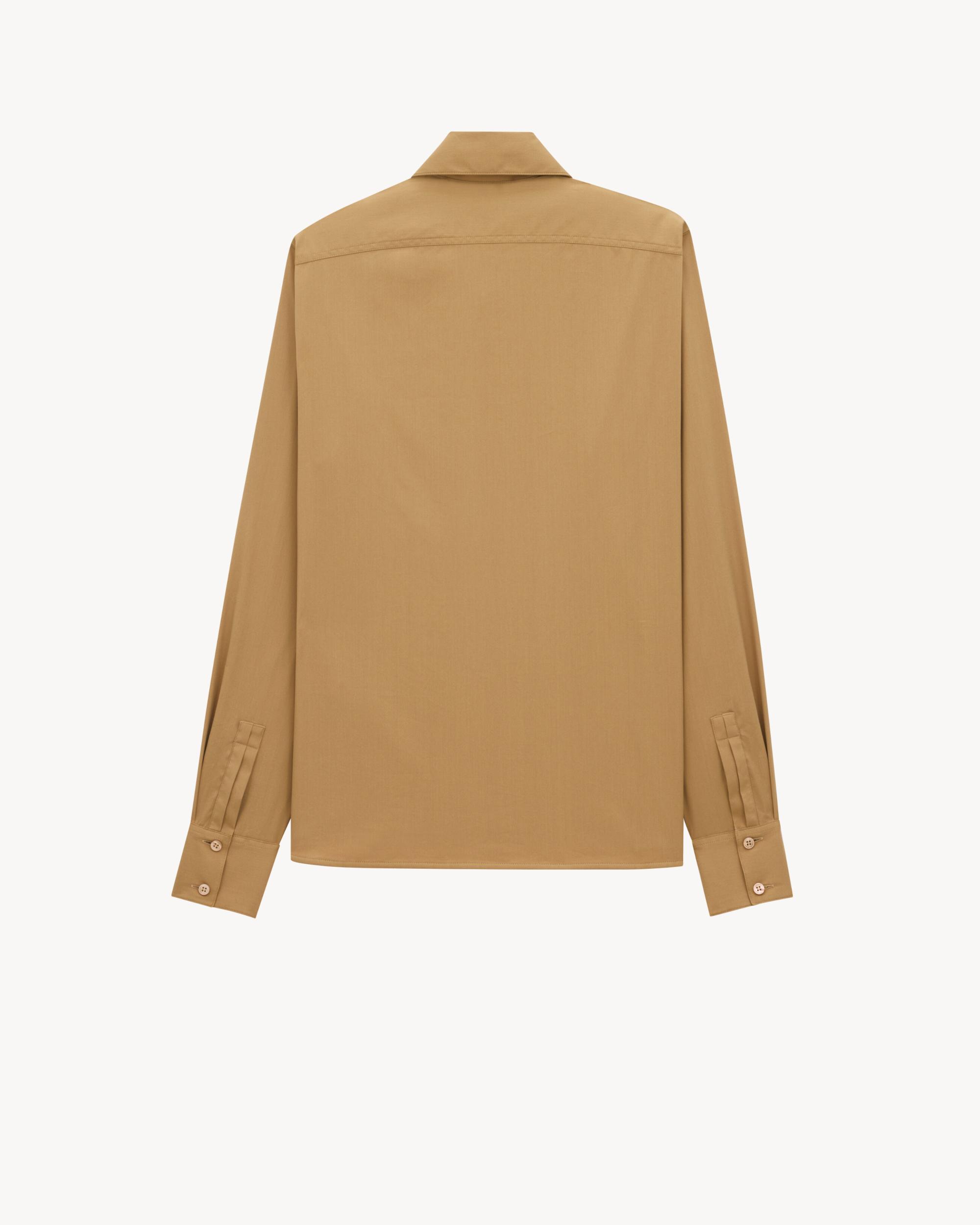 gathered blouse in cotton sateen Product Image