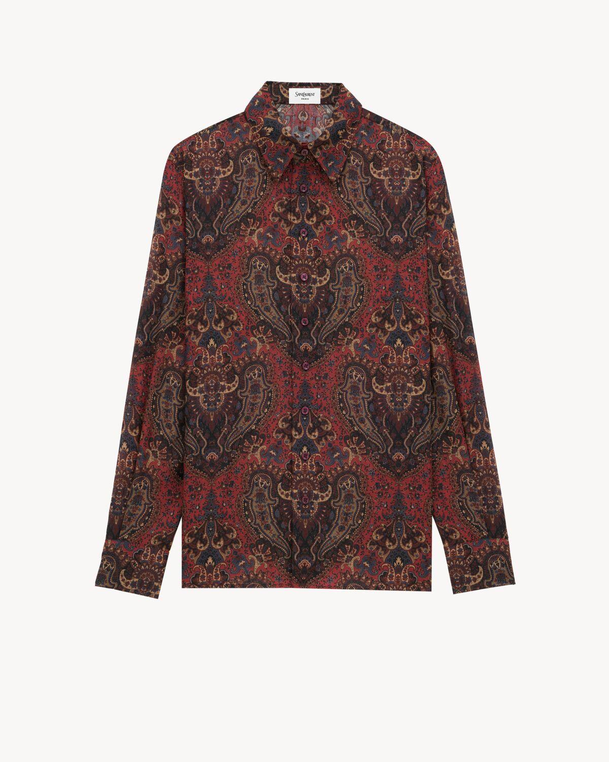 shirt in paisley wool Product Image