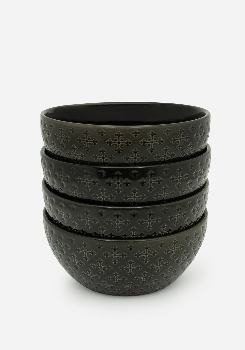 Crux Debossed Ombre Bowl  (4 Piece Set) Product Image