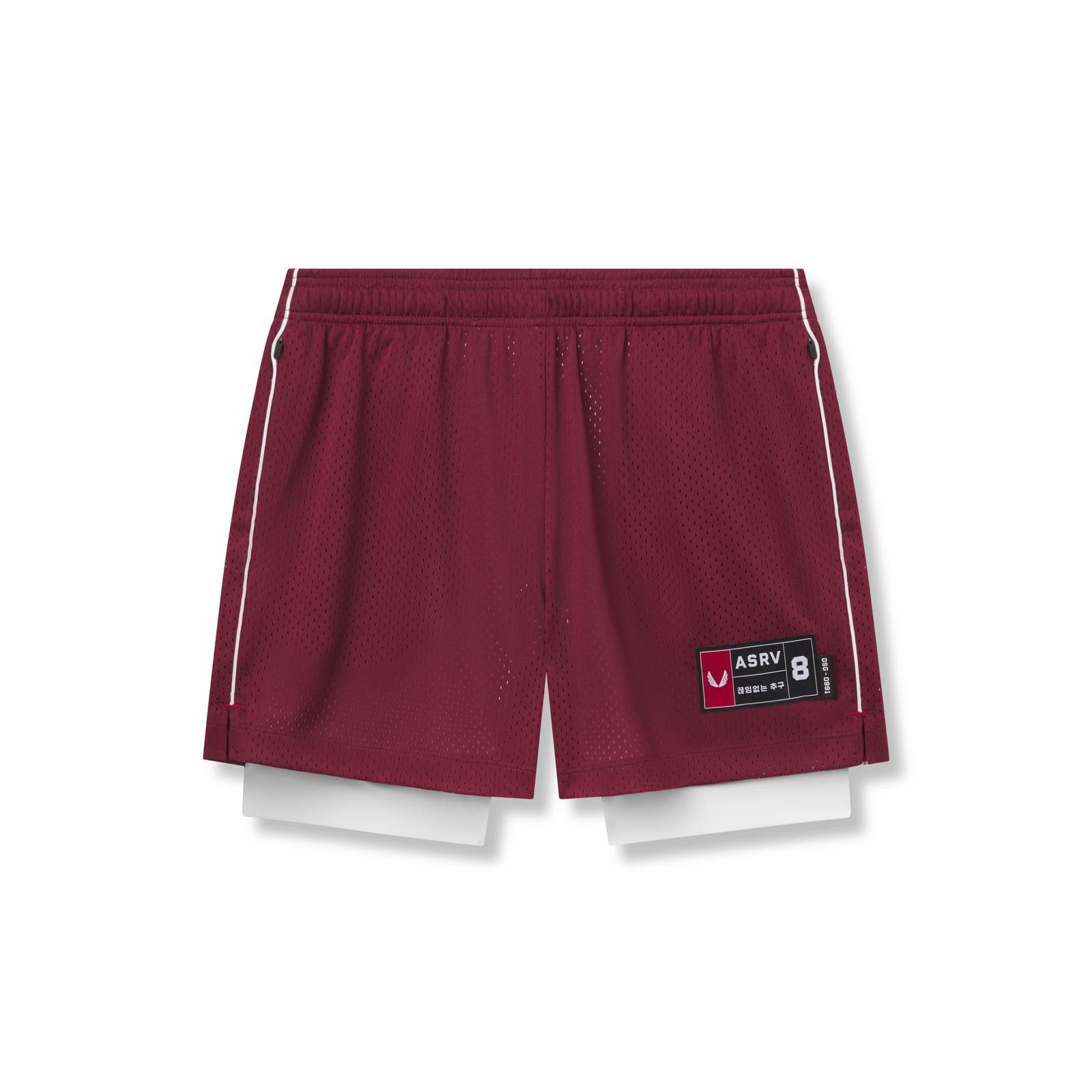 0991. Ion-Mesh 5" Liner Short - Crimson Male Product Image