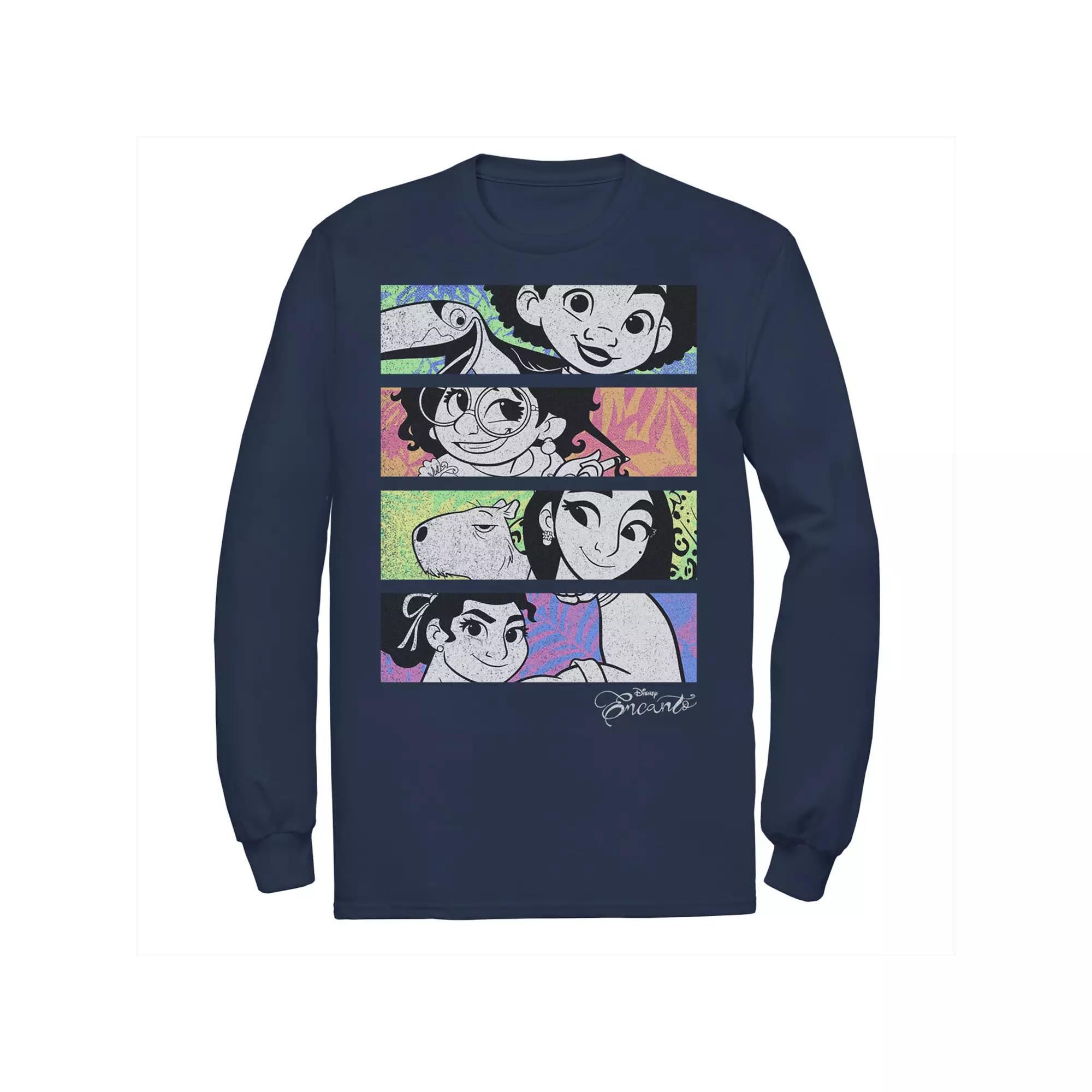 Men's Disney Encanto Character Colorful Portrait Panels Tee,  Product Image