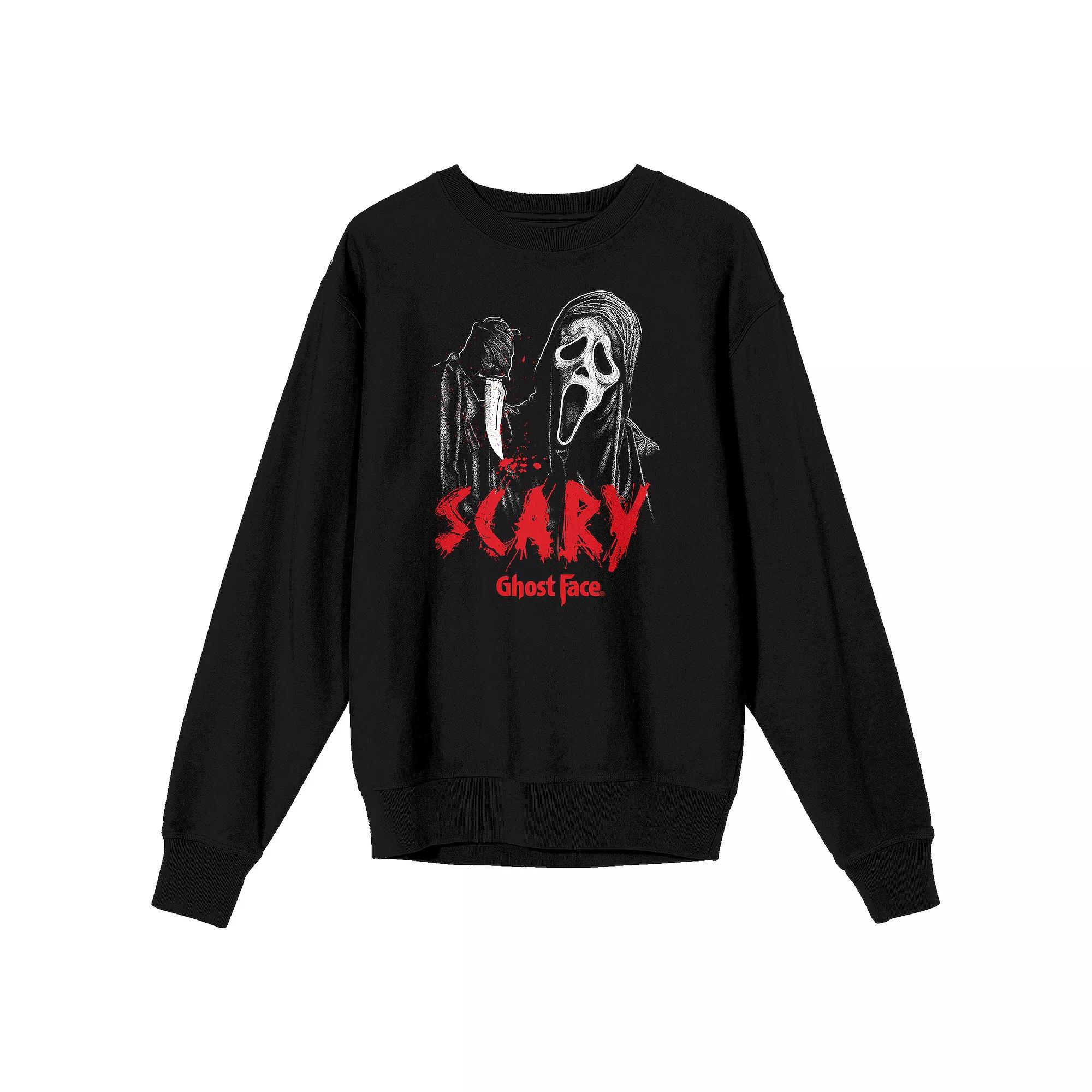 Men's Ghostface Scary Mask Sweatshirt,  Product Image