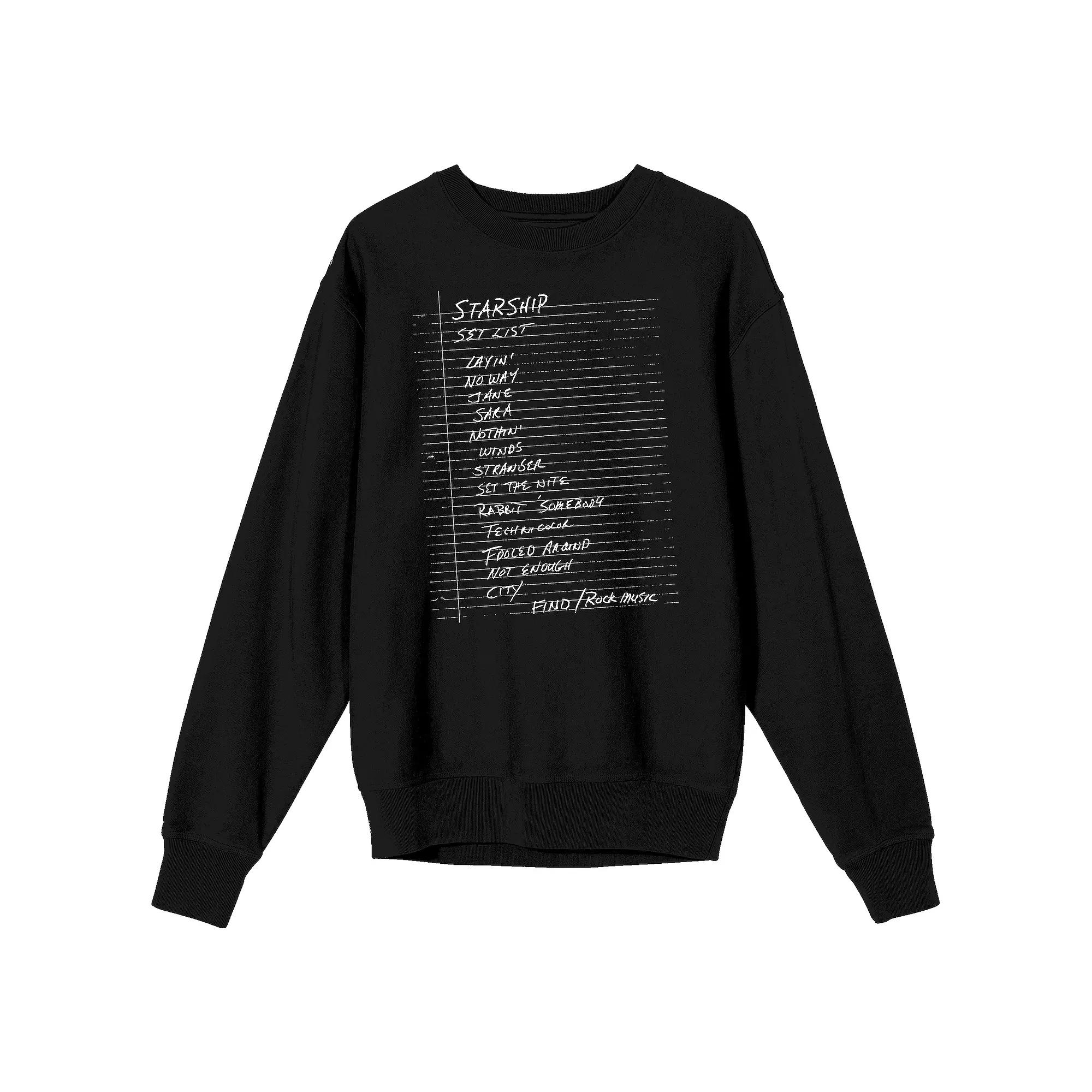 Men's Starship Set List Long Sleeve Graphic Tee,  Product Image