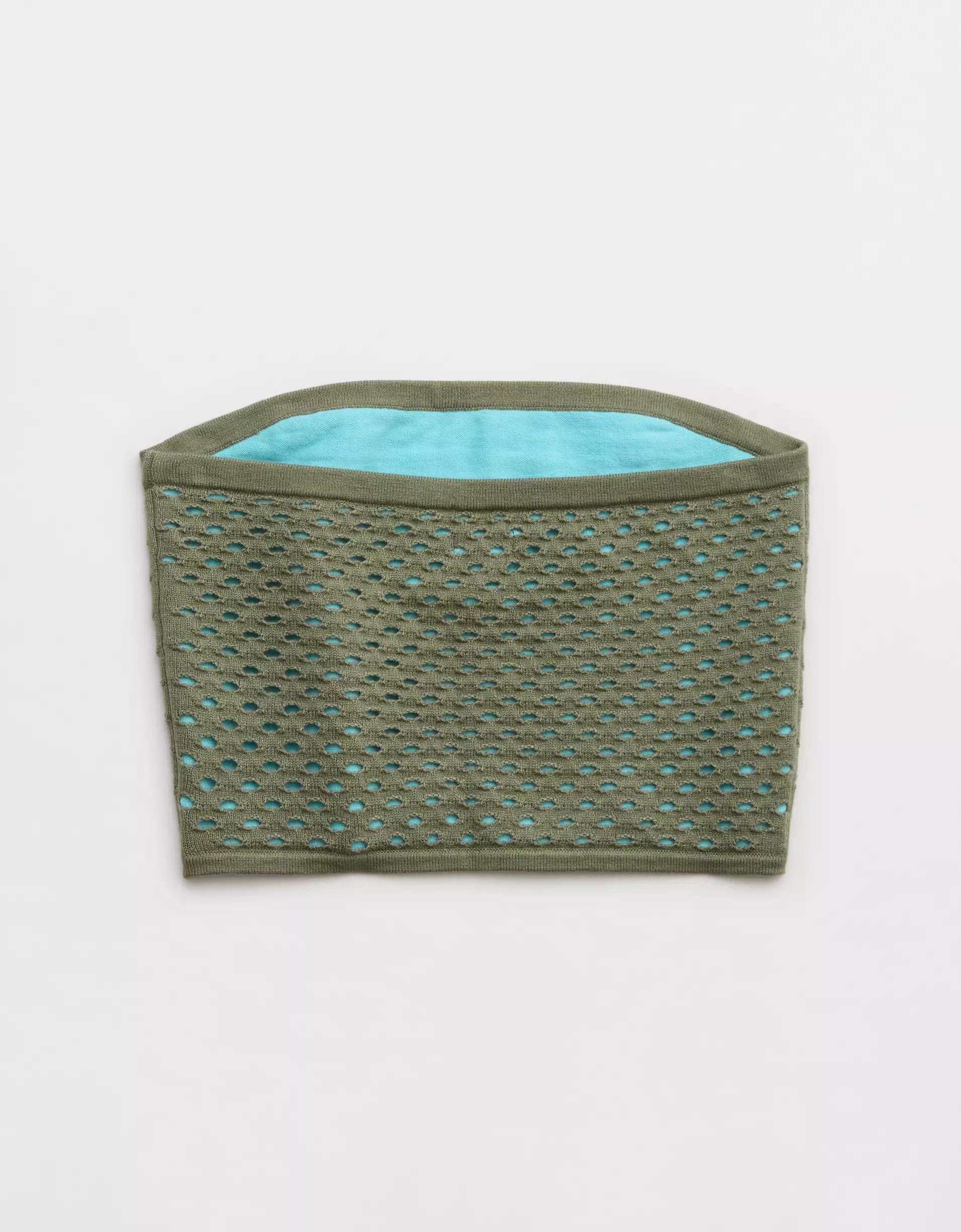 Aerie Crochet Sweater Tube Top Product Image