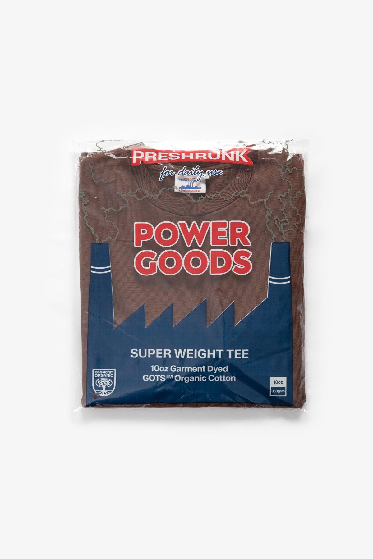 Power Goods - Super Weight T-Shirt - Brown Product Image