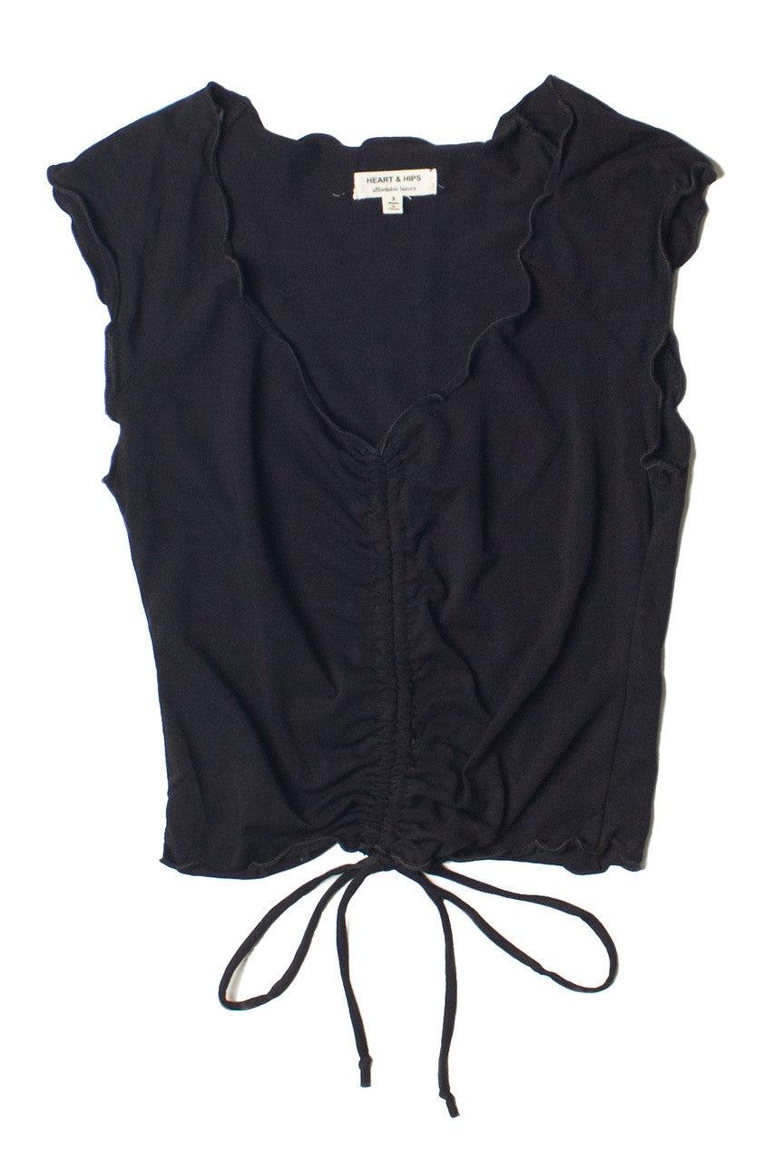 Green Apple Center Ruched Tee Product Image