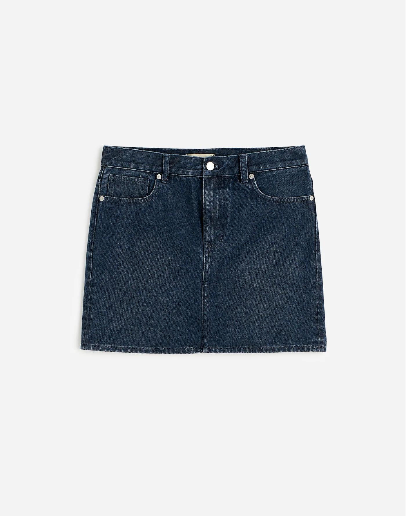 Denim Mini Skirt in Hodgeman Wash Product Image
