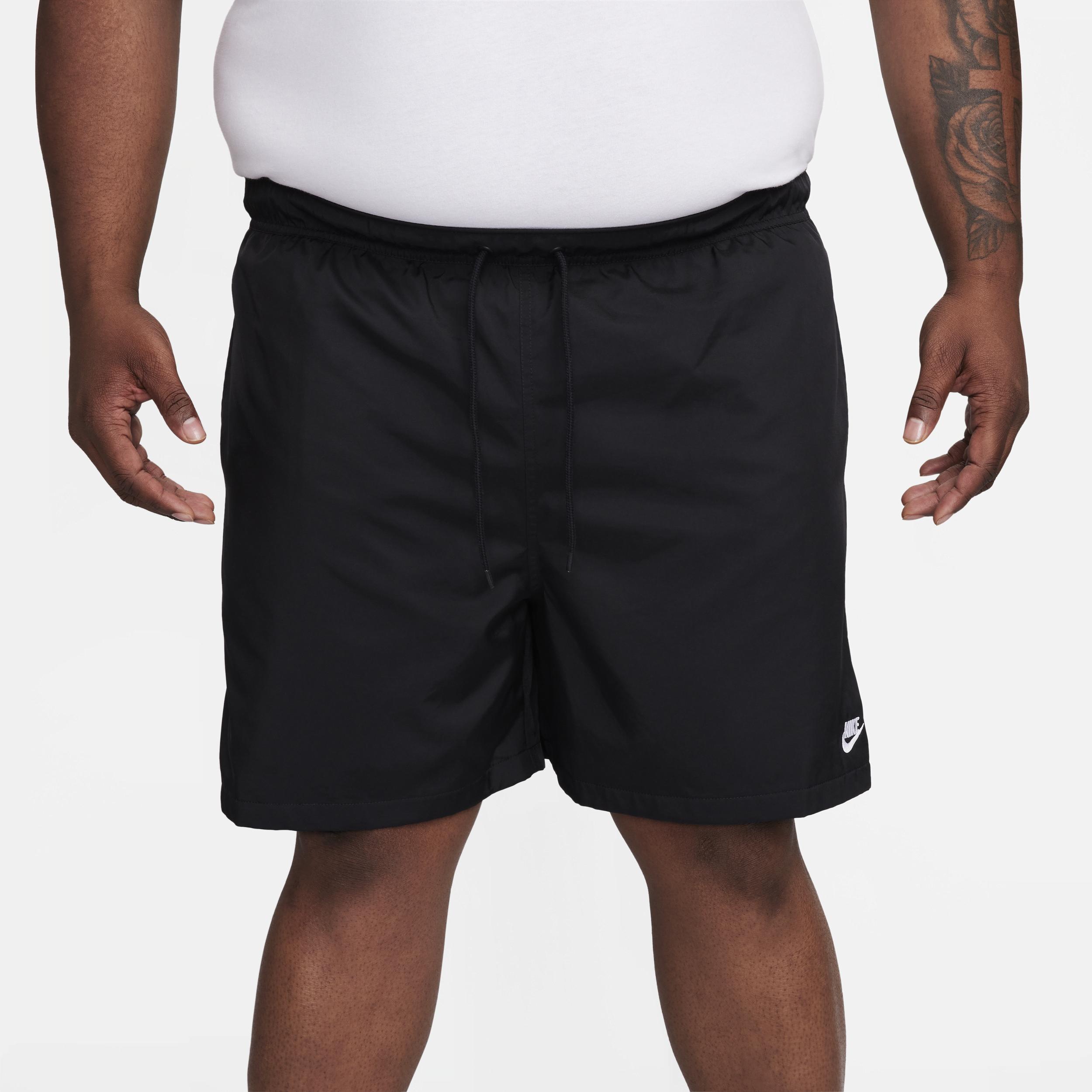 Nike Mens Nike Club Flow Shorts - Mens Black/White Product Image