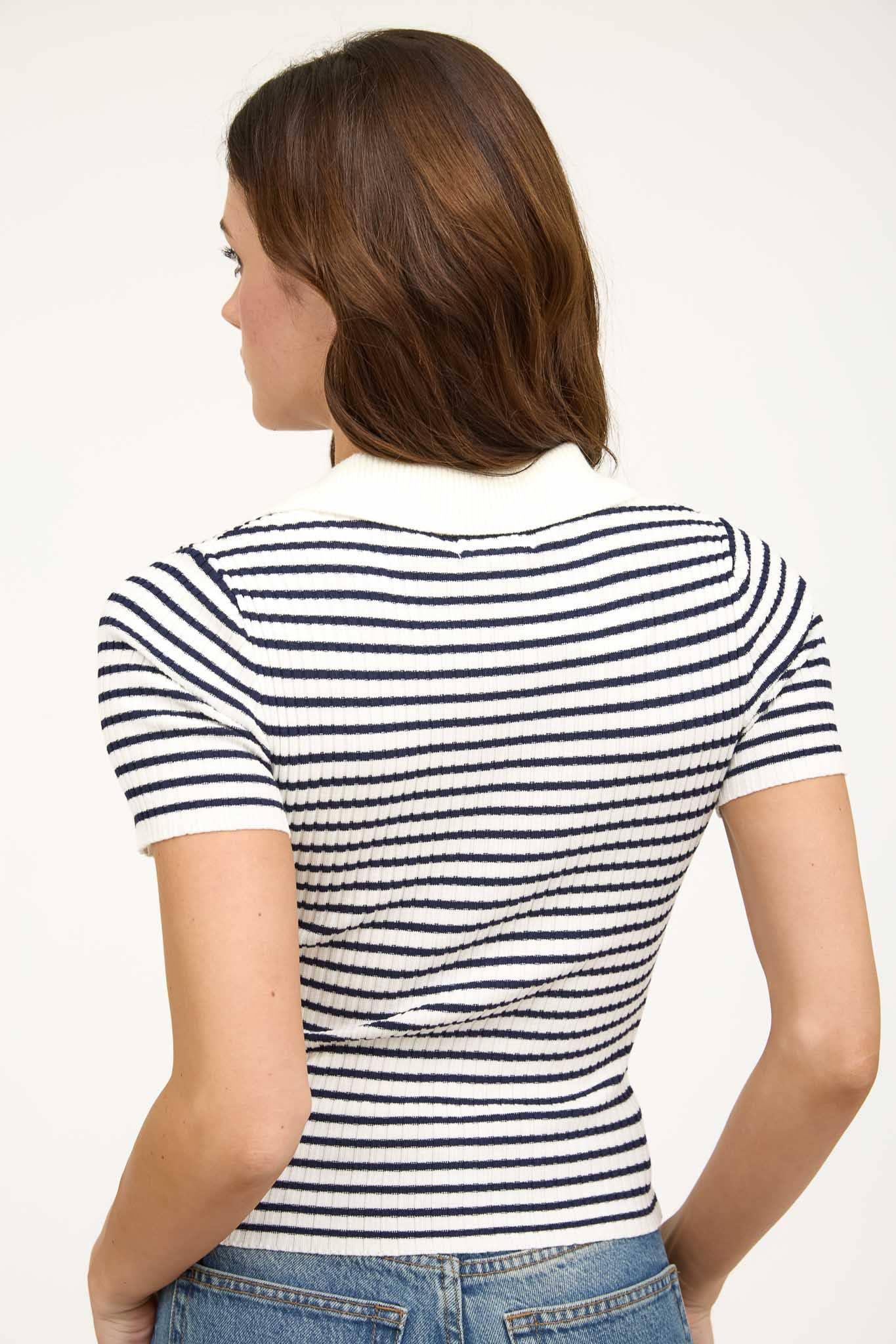 Collared Knit Top Product Image