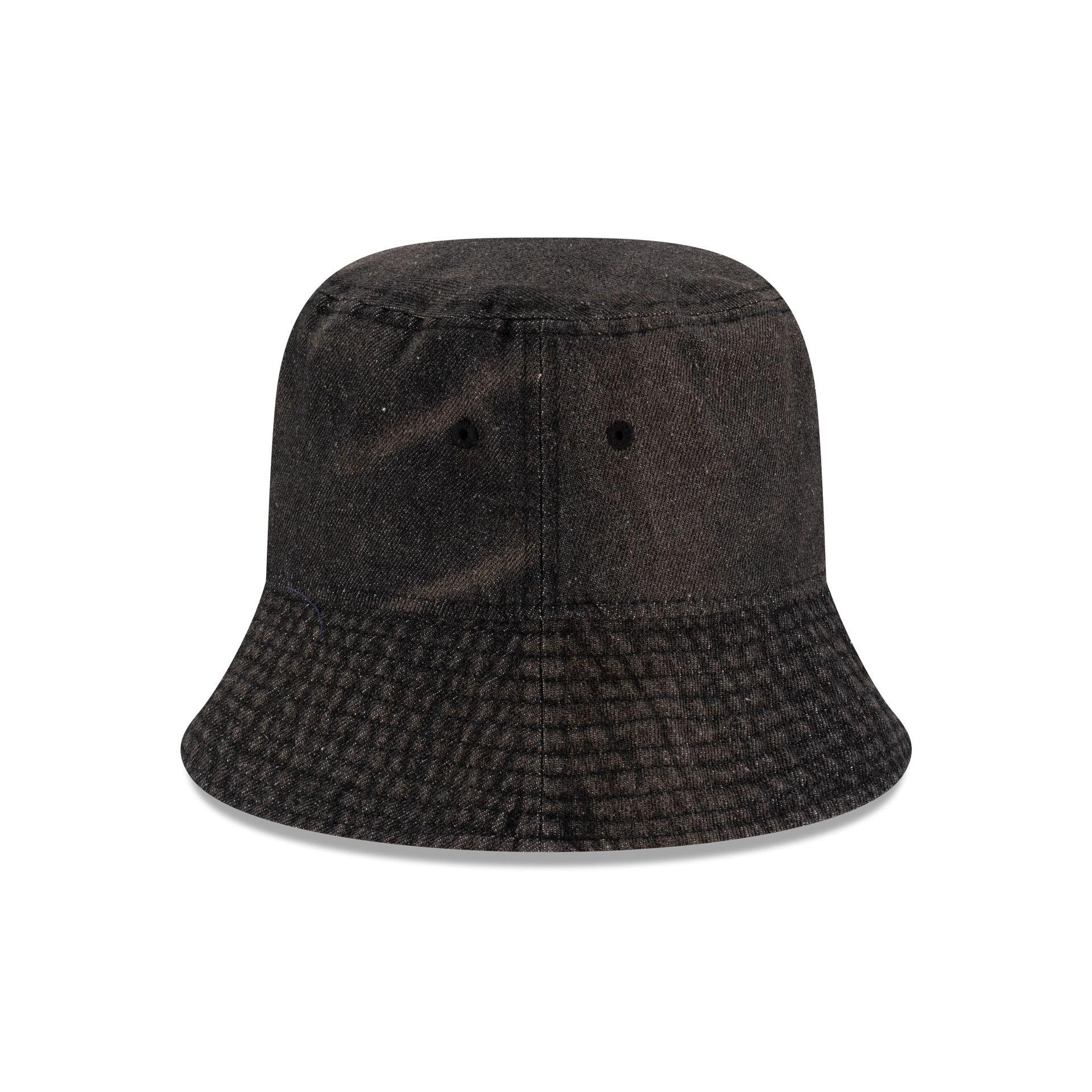New Era Cap Black Denim Bucket Hat Male Product Image