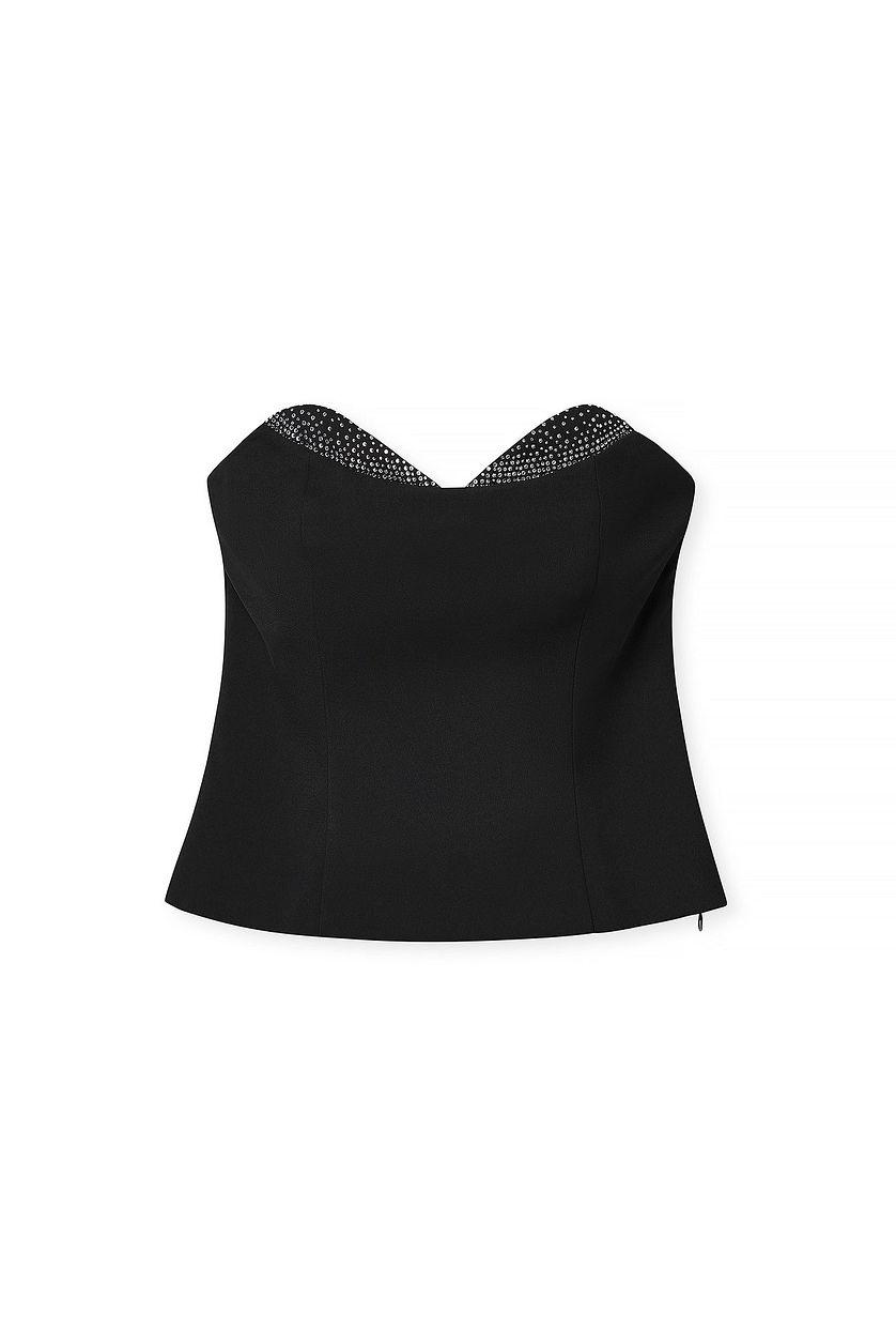 Rhinestone Sweetheart Corset Top Product Image