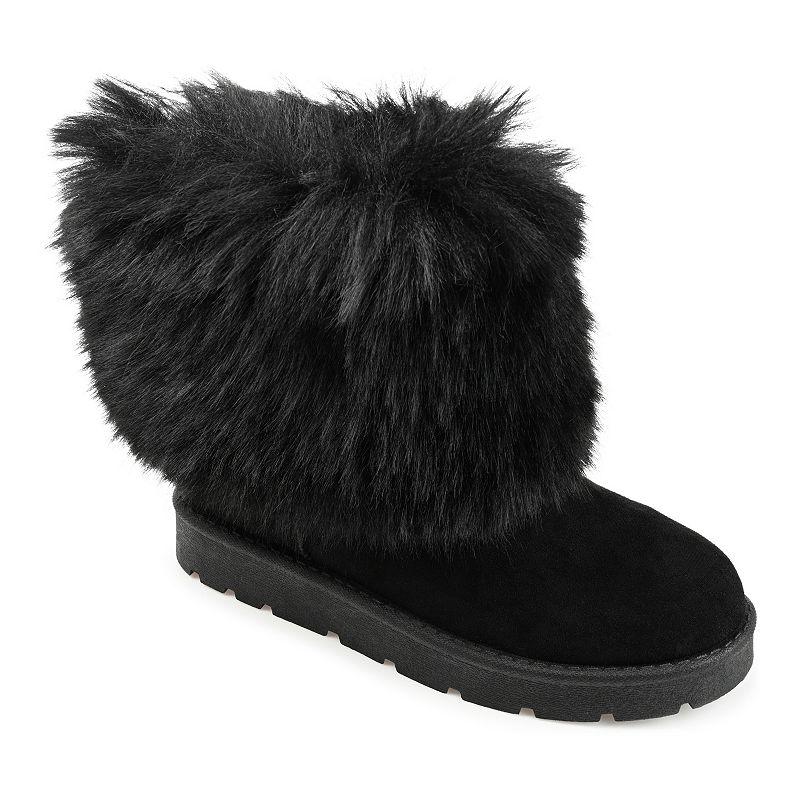 Journee Shanay Women's Faux-Fur Winter Boots,  Product Image