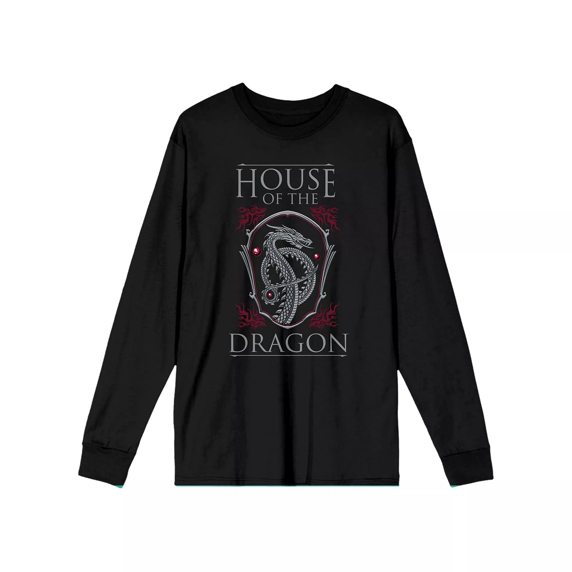 Men's House Of The Dragon Logo Long Sleeve Tee,  Product Image
