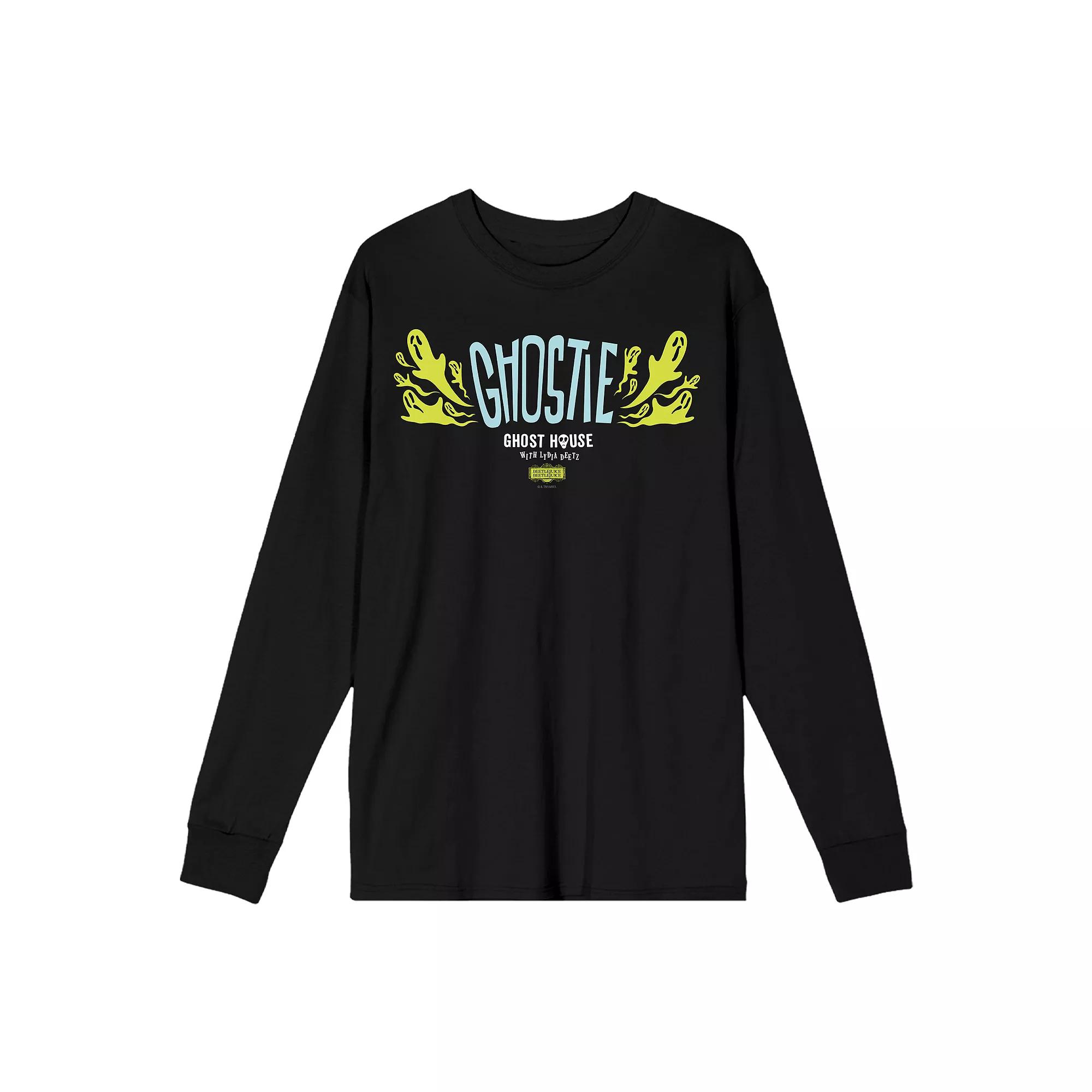 Men's Beetlejuice Ghostie Ghost Long Sleeve Tee,  Product Image
