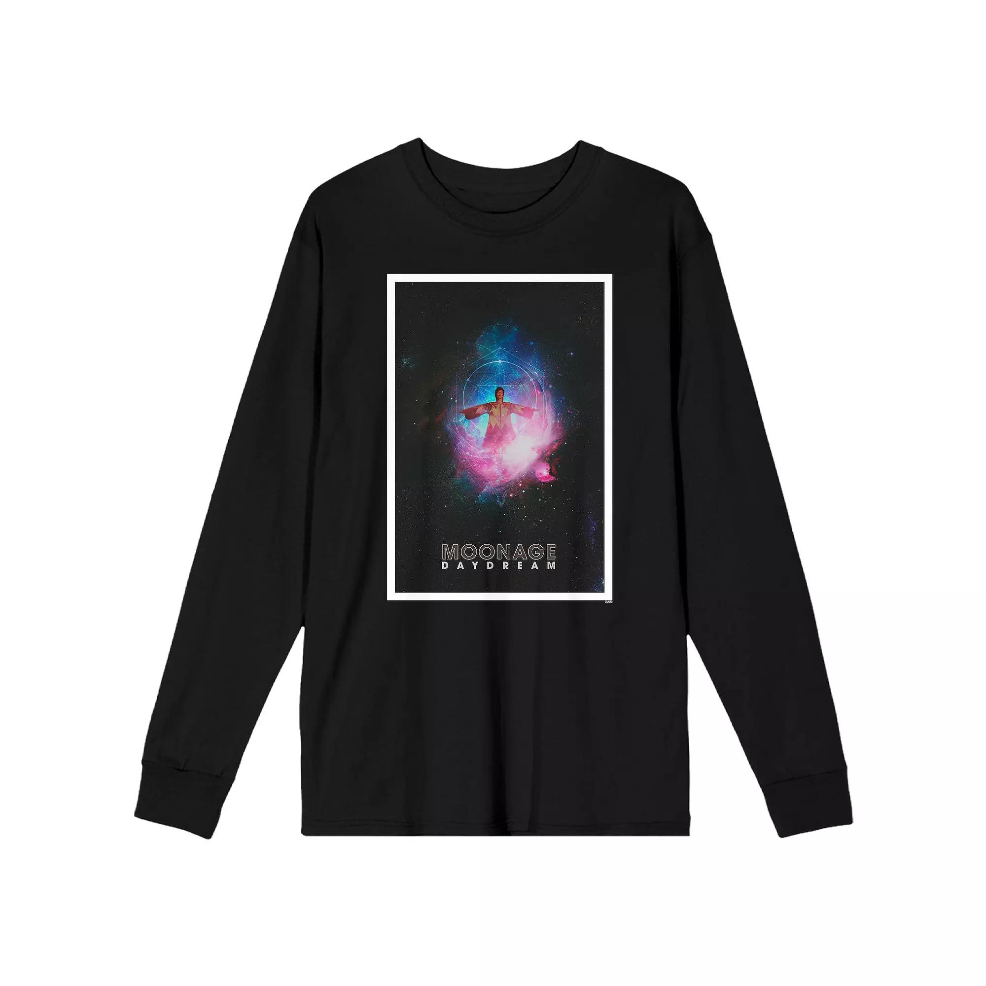 Men's David Bowie Moonage Daydream Long Sleeve Graphic Tee,  Product Image