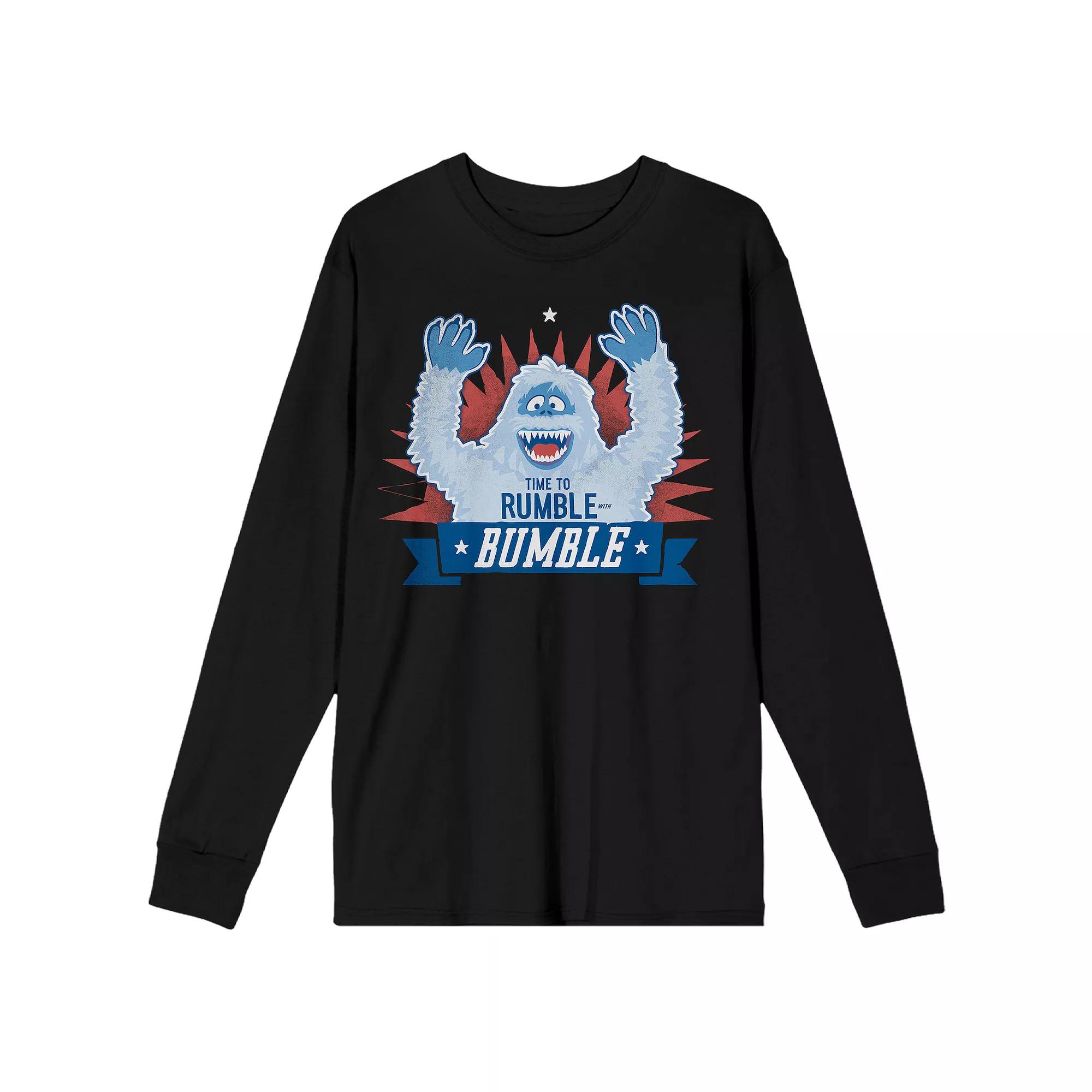 Mens Rudolph the Red-Nosed Reindeer Time to Rumble with Bumble Tee Product Image