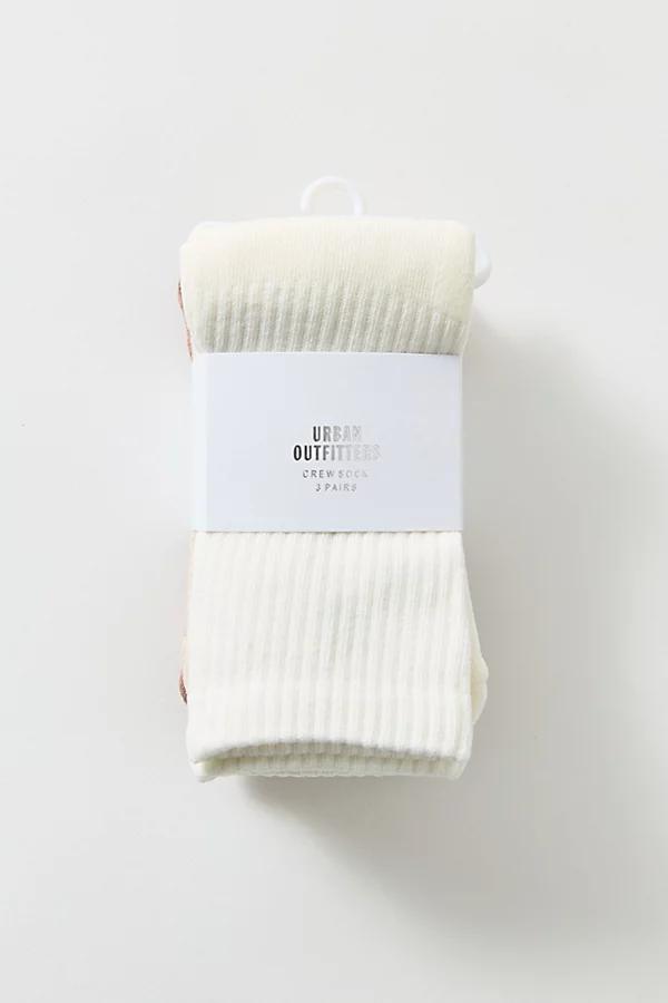 Urban Outfitters UO Crew Sock 3-Pack Womens at Urban Outfitters Product Image