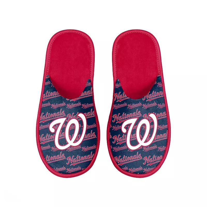 Men's FOCO Washington Nationals Scuff Logo Slide Slippers,  Product Image