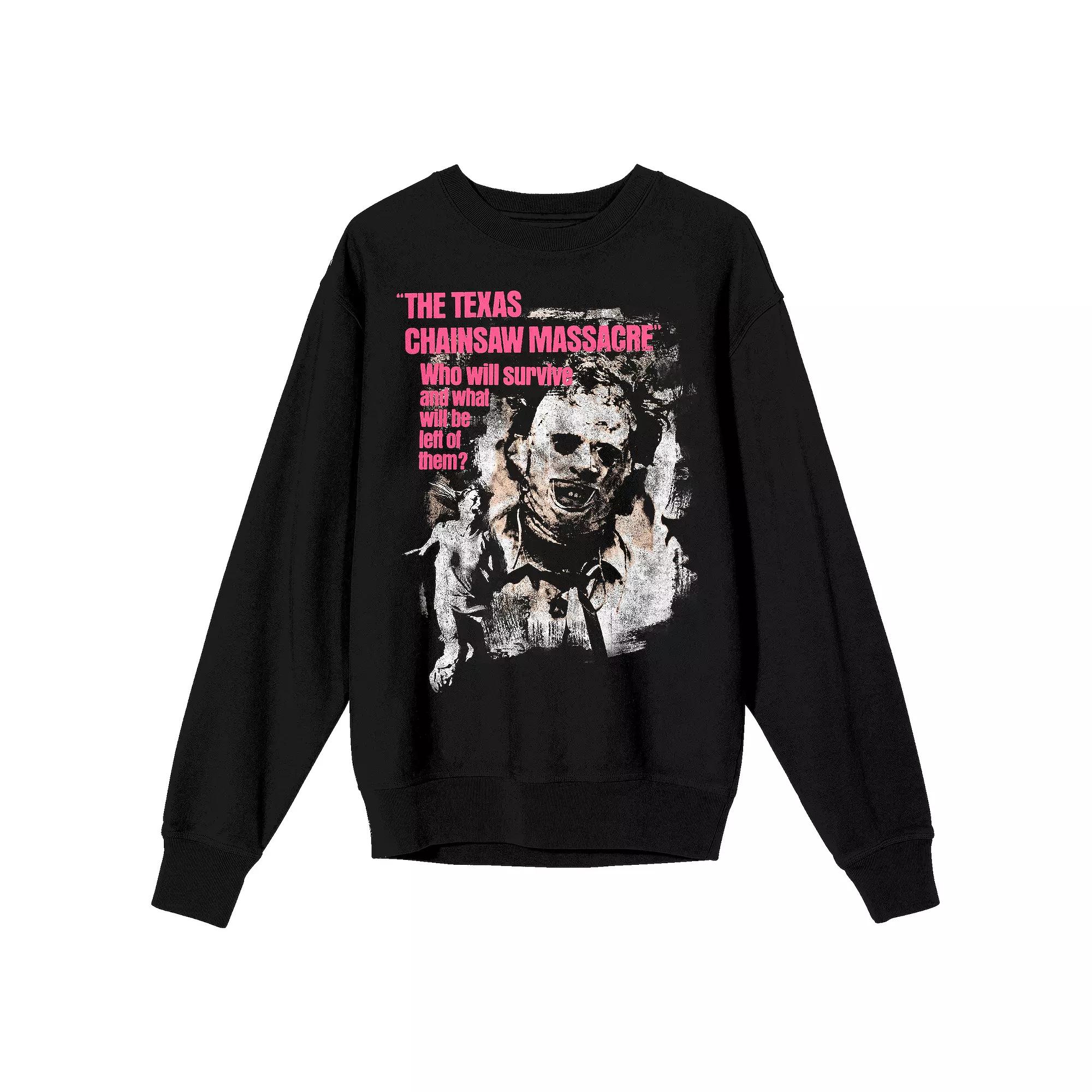 Men's Texas Chainsaw Massacre Sweatshirt, Size: XXL, Black Product Image