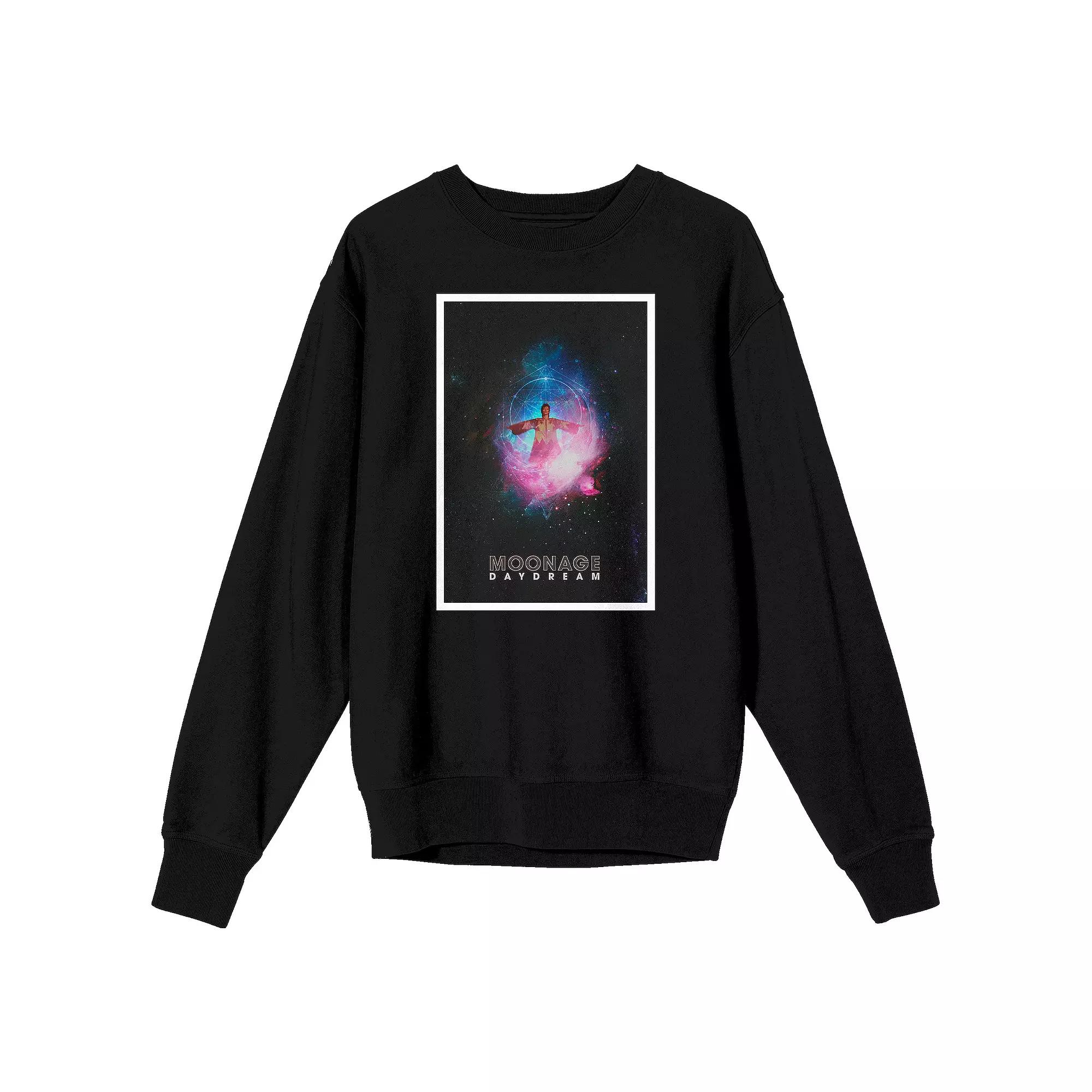 Men's David Bowie Moonage Daydream Long Sleeve Graphic Pullover,  Product Image