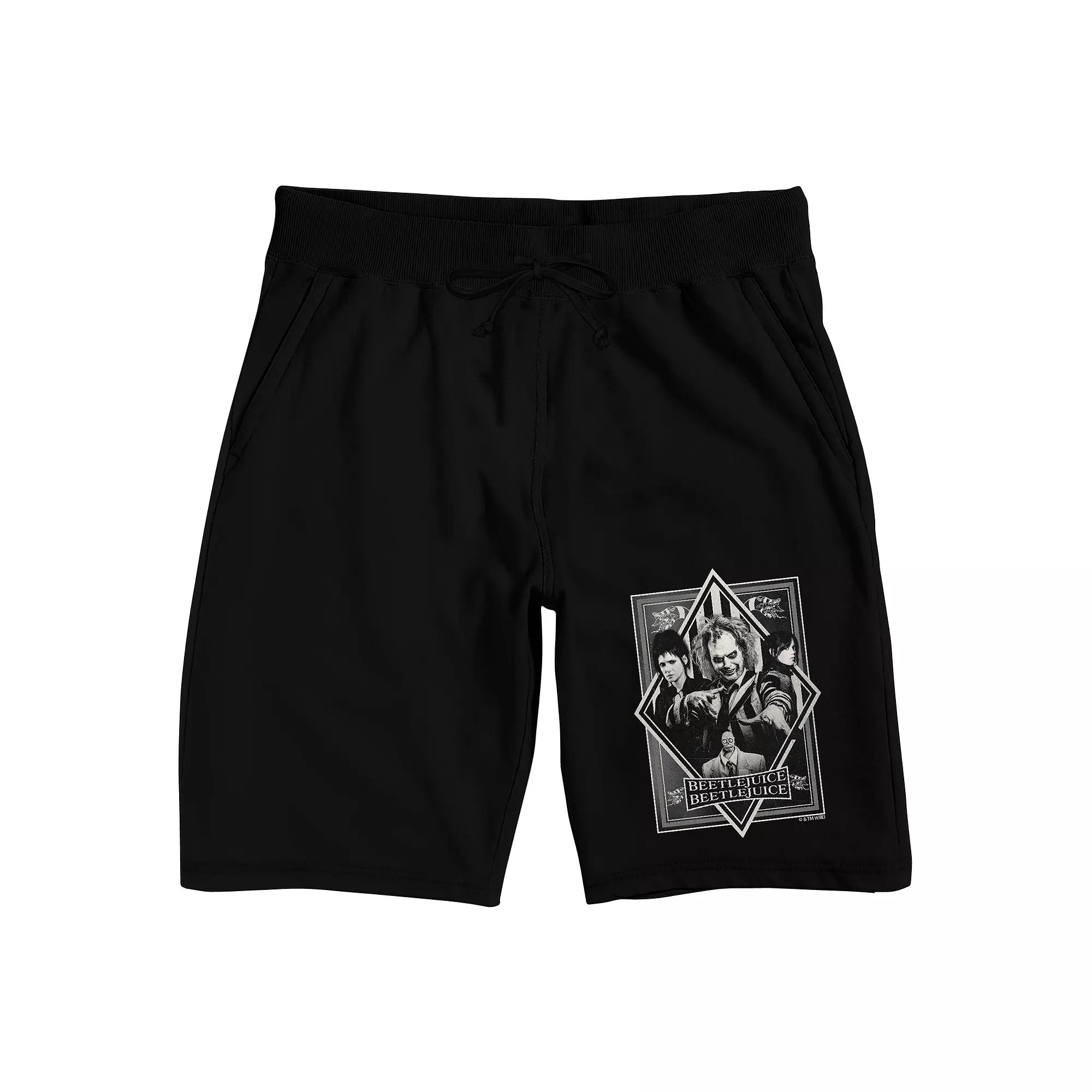 Men's Beetlejuice Cast Pajama Shorts,  Product Image