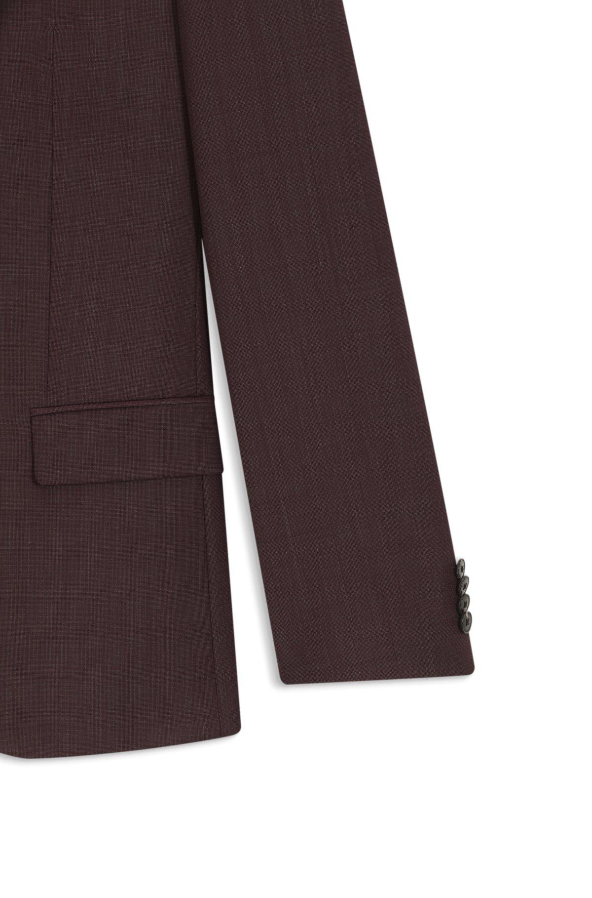 Slim-fit three-piece suit in checked stretch fabric Product Image