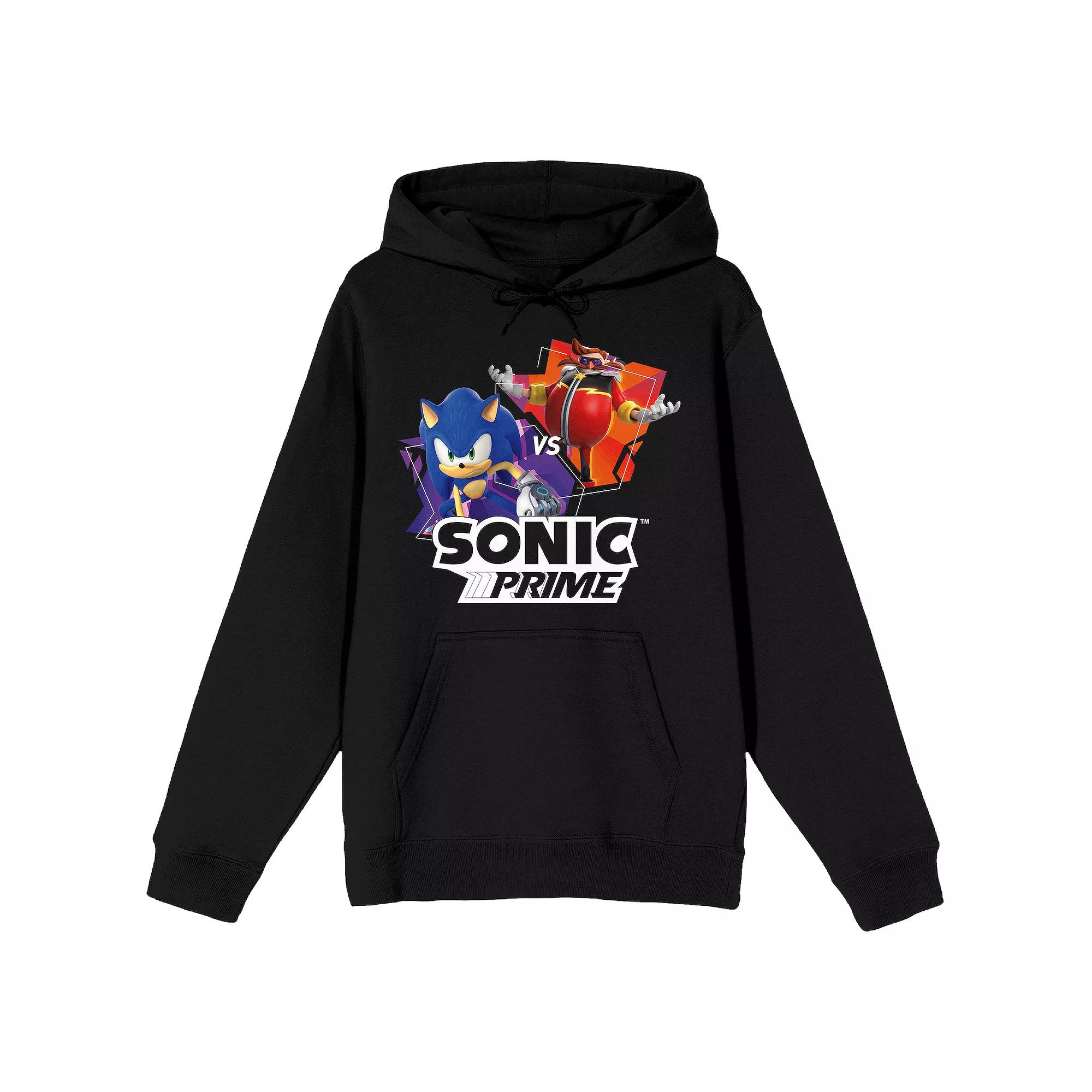 Men's Sonic Prime Sonic Vs Eggman Graphic Hoodie,  Product Image