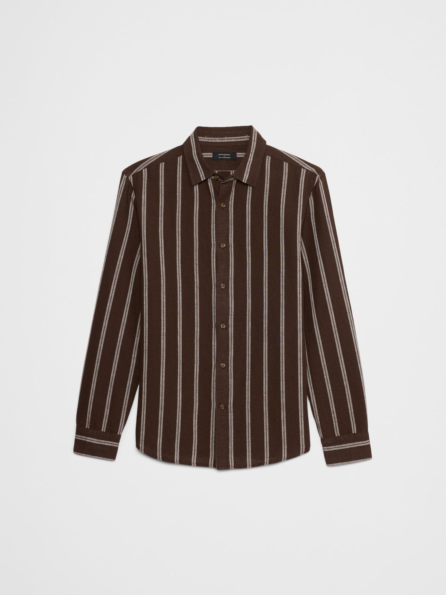 Slim Linen-Blend Shirt Product Image