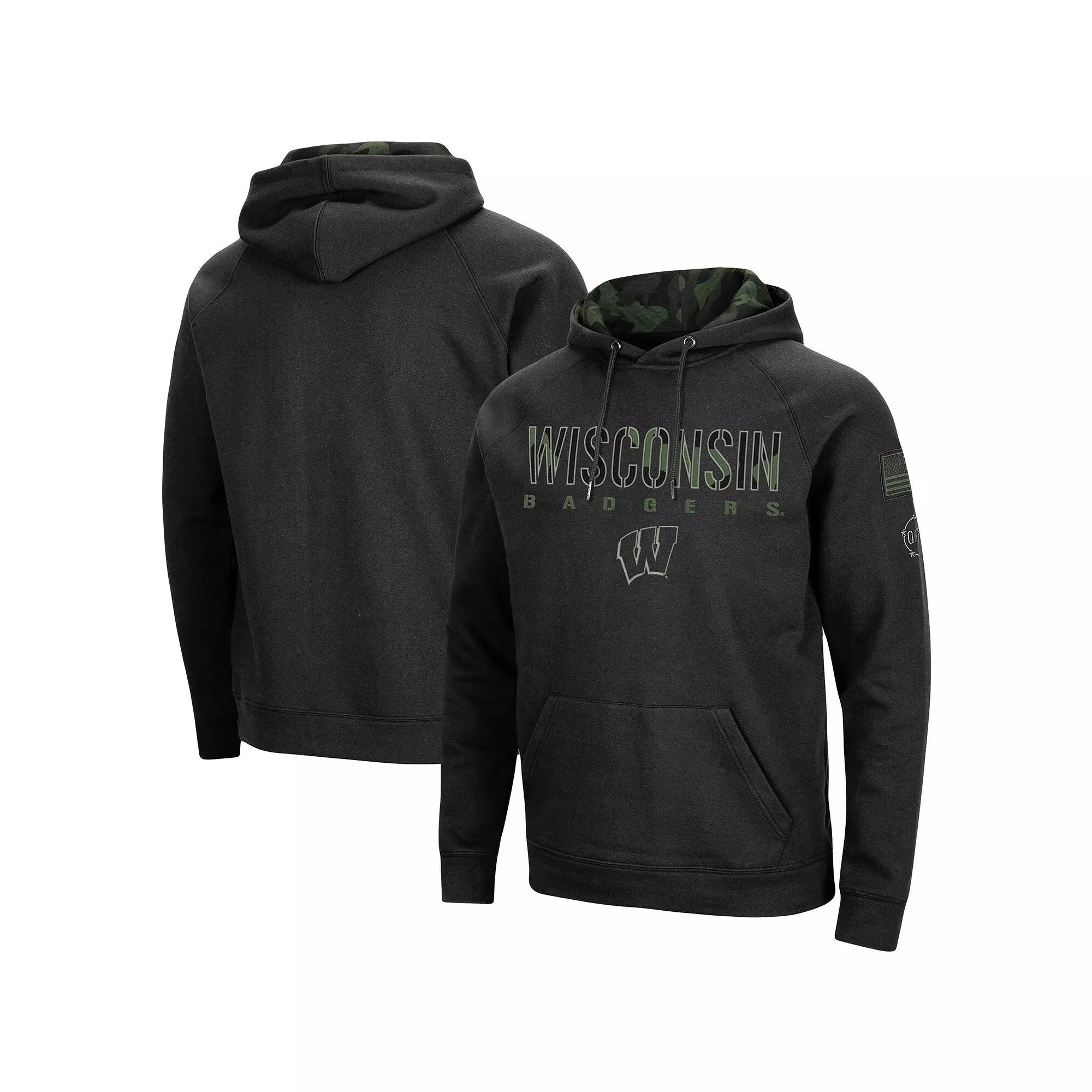 Men's Colosseum Black Oklahoma Sooners OHT Military Appreciation Camo Pullover Hoodie,  Product Image