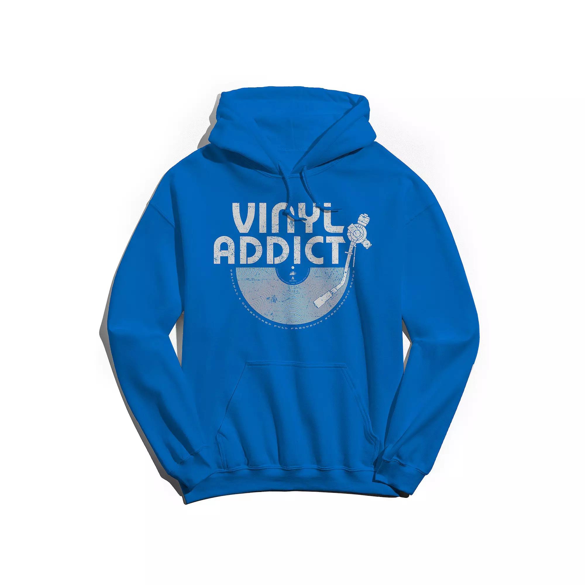 Men's Original & Unrestored Vinyl Addict Graphic Hoodie,  Product Image