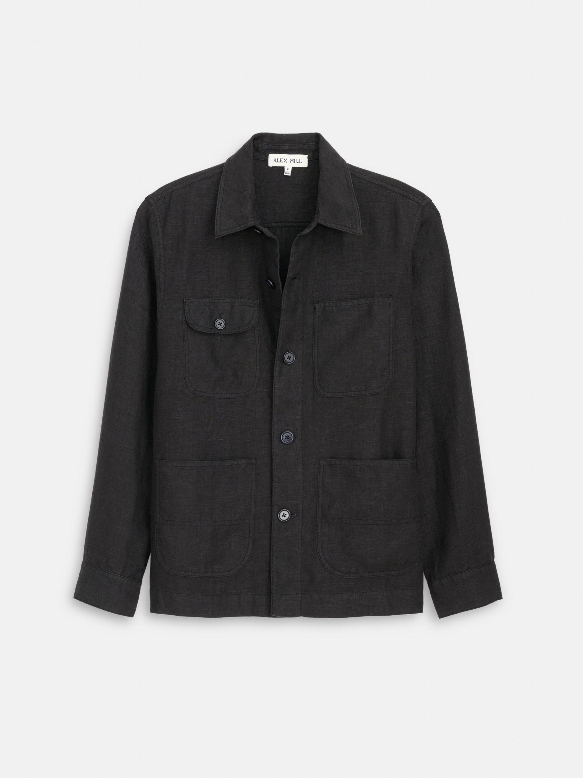 Garment Dyed Work Jacket in Linen Product Image