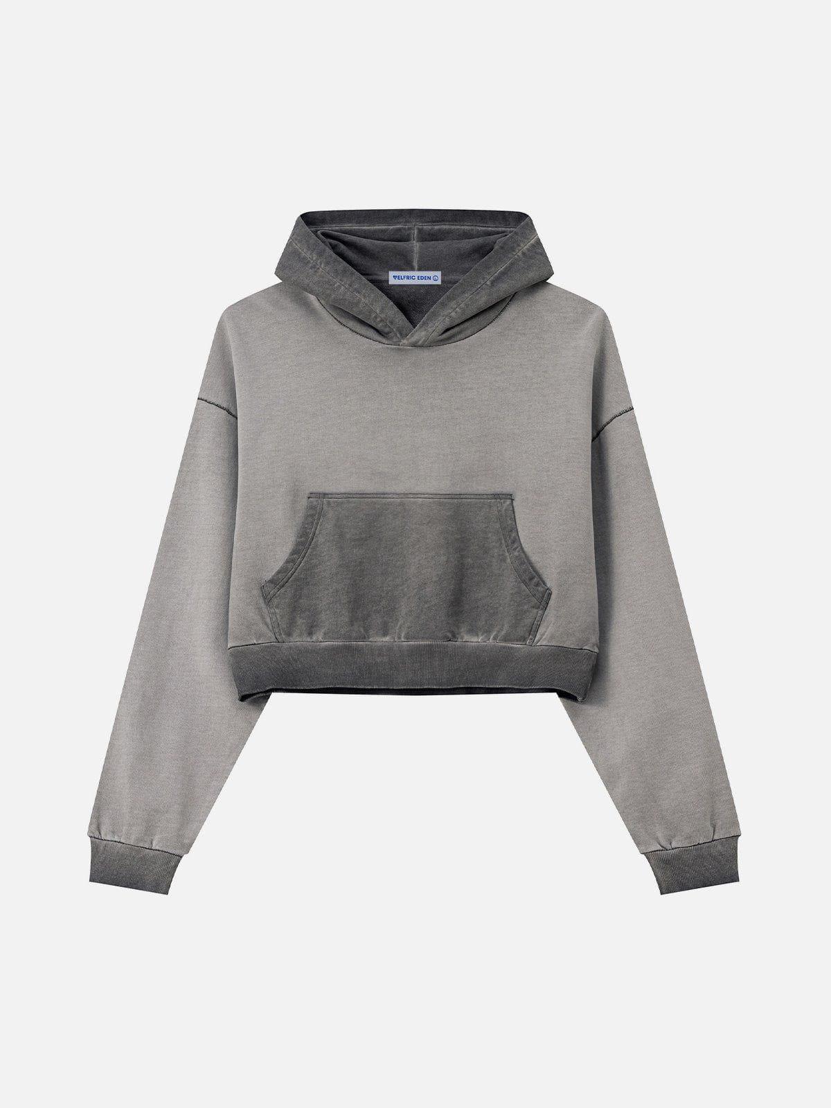 Aelfric Eden Washed Cropped Pullover Hoodie Female Product Image