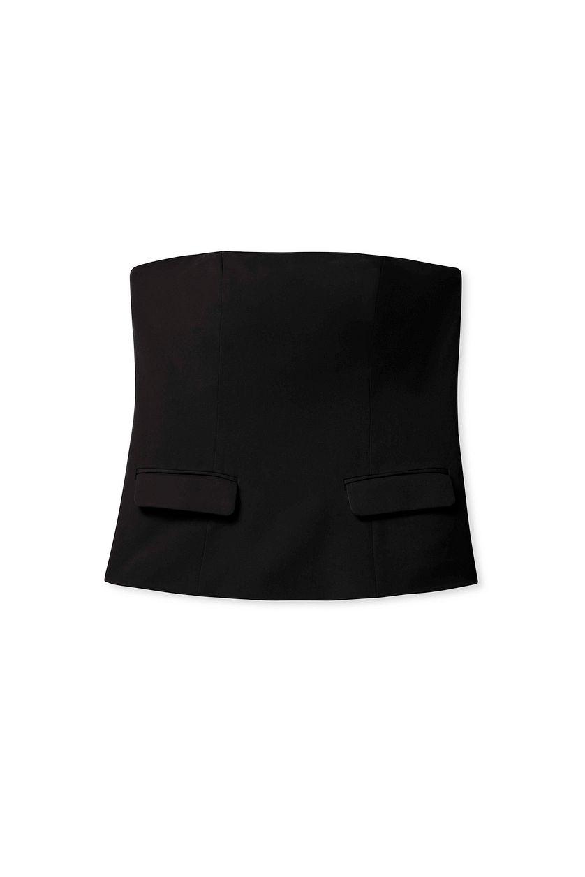 Bandeau Corset Top Black Product Image