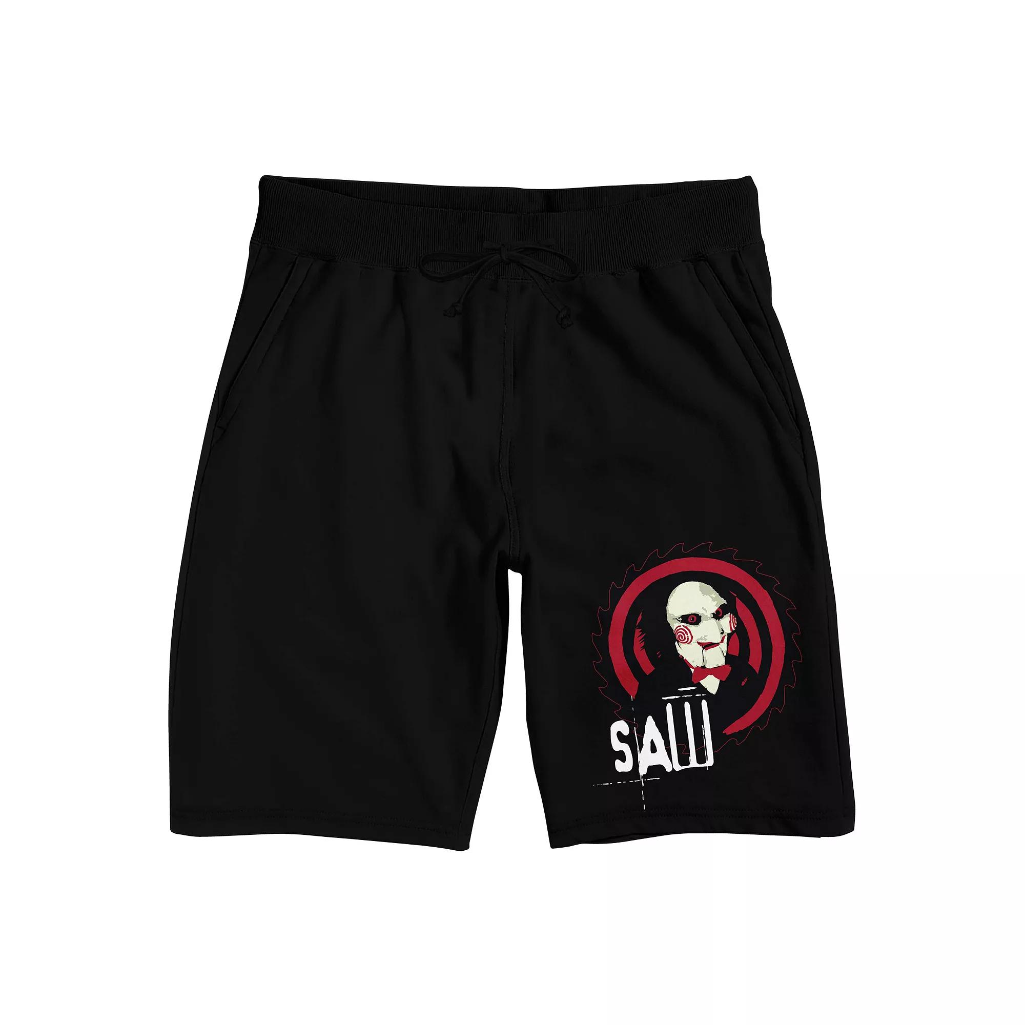 Men's Saw Jigsaw and Title Pajama Shorts,  Product Image