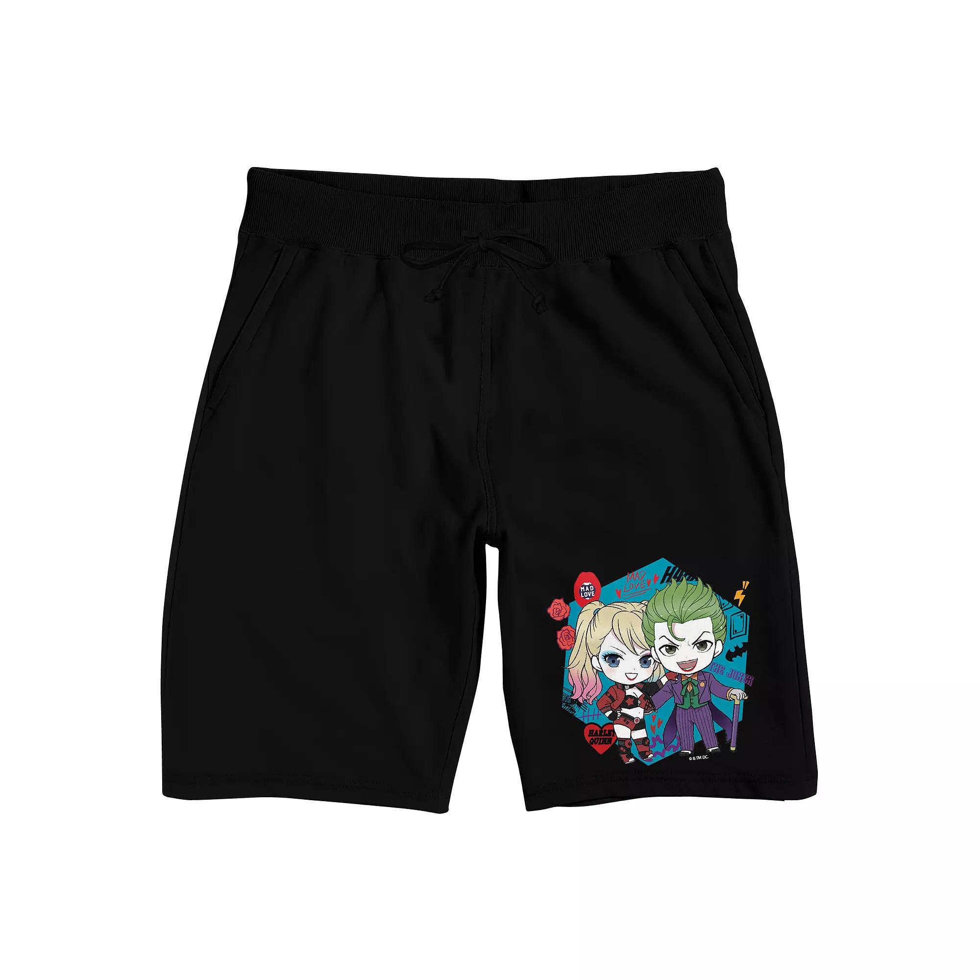 Men's Harley Quinn Chibi Pajama Shorts,  Product Image